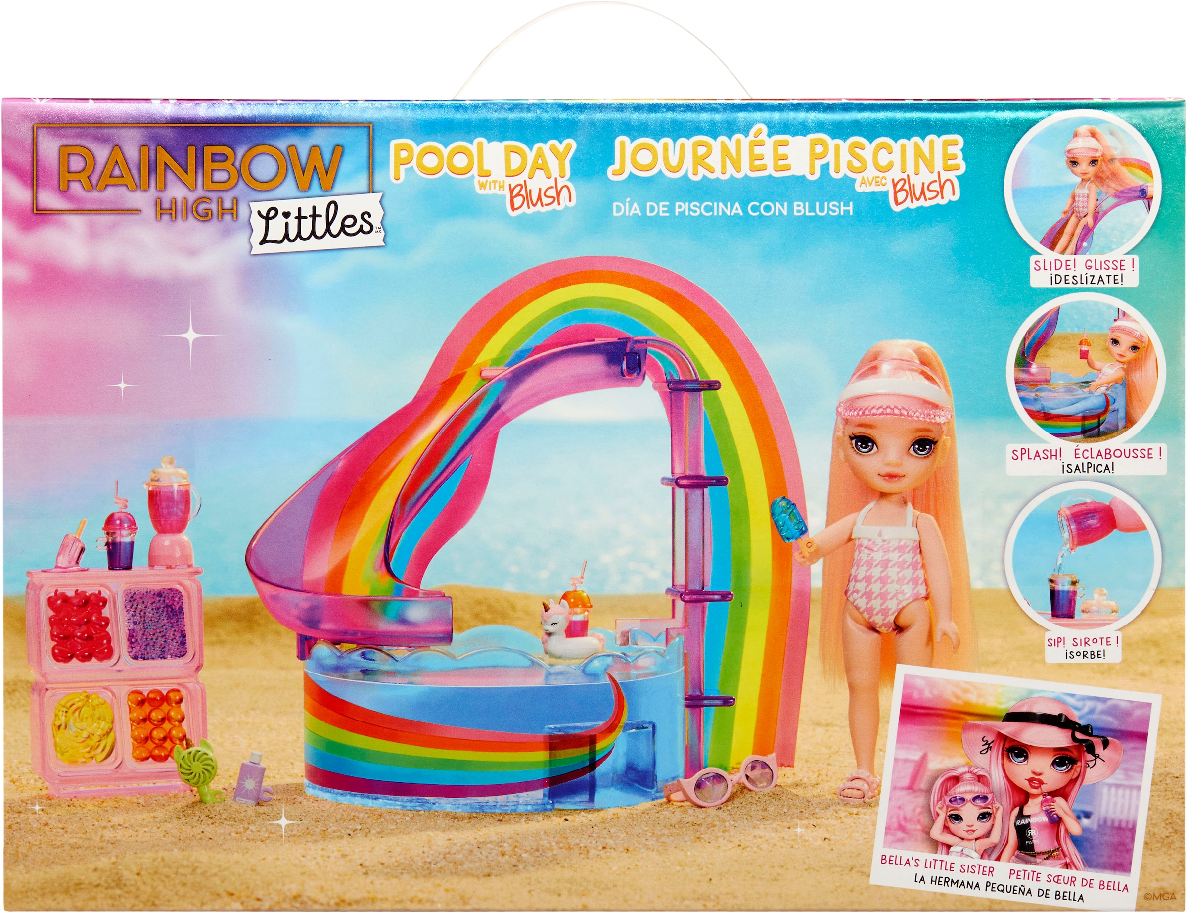 RAINBOW HIGH Minipuppe »Rainbow High Little Pool Day with Blush Playset«