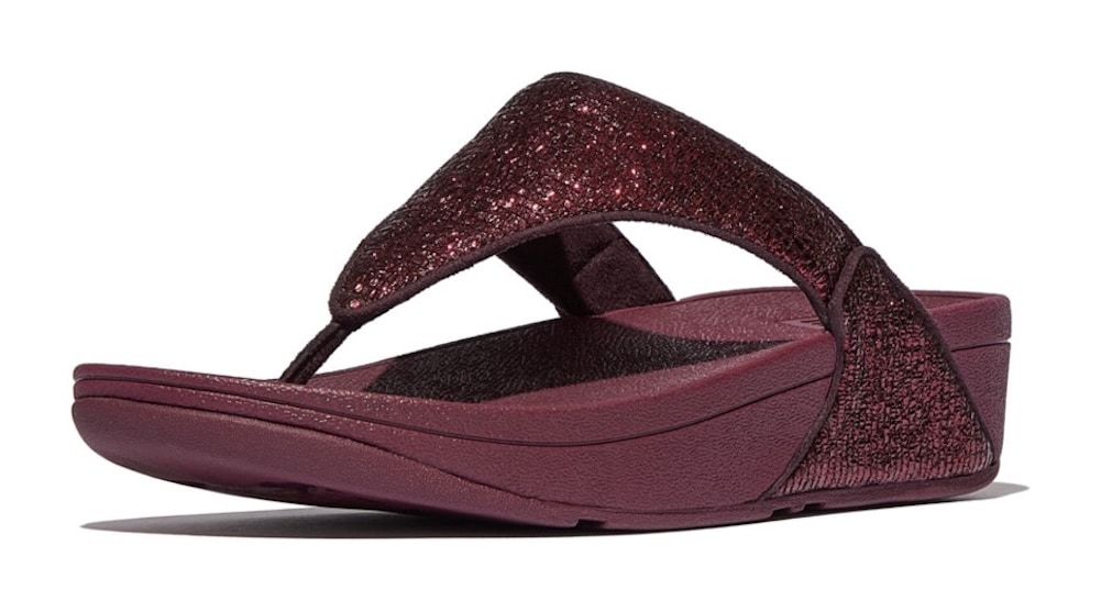 Fitflop Séparateur d'orteils »LULU CRINKLED SHIMMER«  mules, chaussure de bain avec paillettes