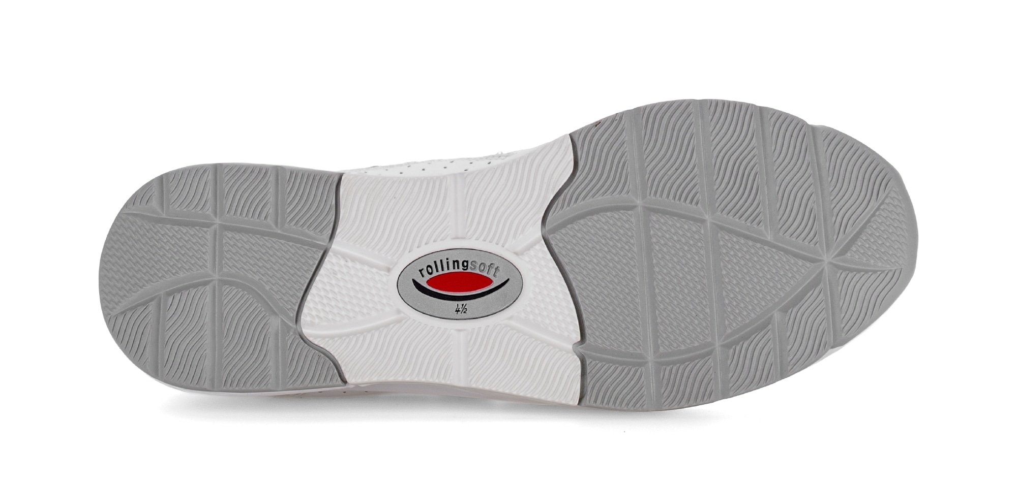 rollingsoft Baskets compensées  , chaussure de loisirs, chaussure basse, chaussure à lacets avec empiècements contrastés