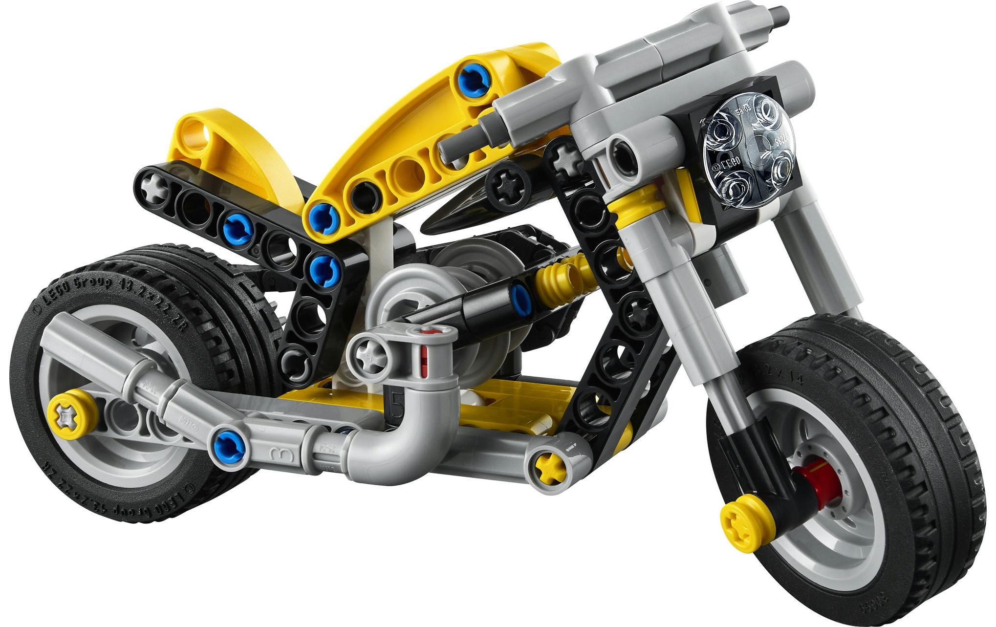 LEGO® Konstruktionsspielsteine »Gelbes Motorrad (42225), LEGO Technic«