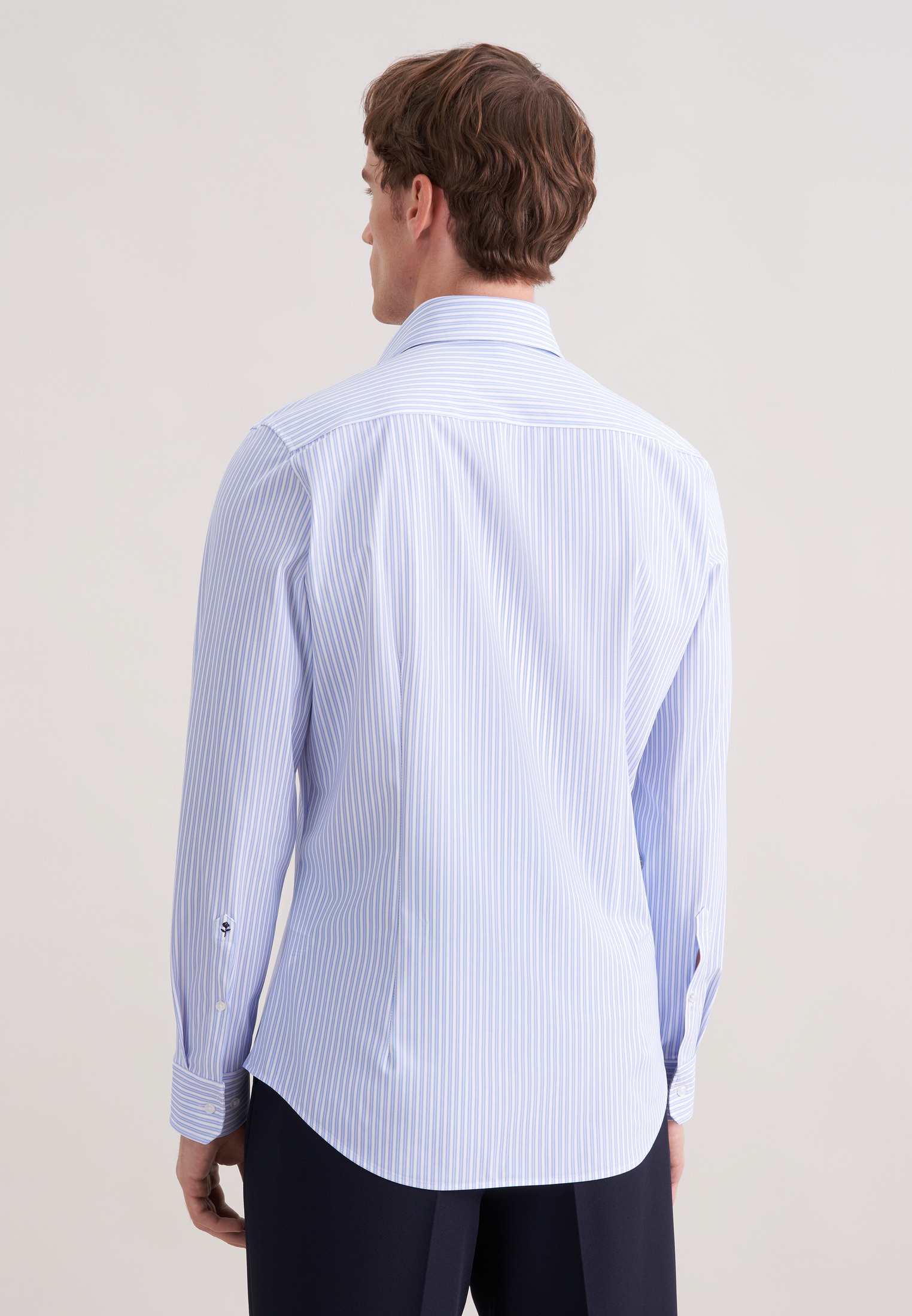 seidensticker Chemise d'affaires »Schwarze Rose« Slim 1/1 Kentkragen Druck