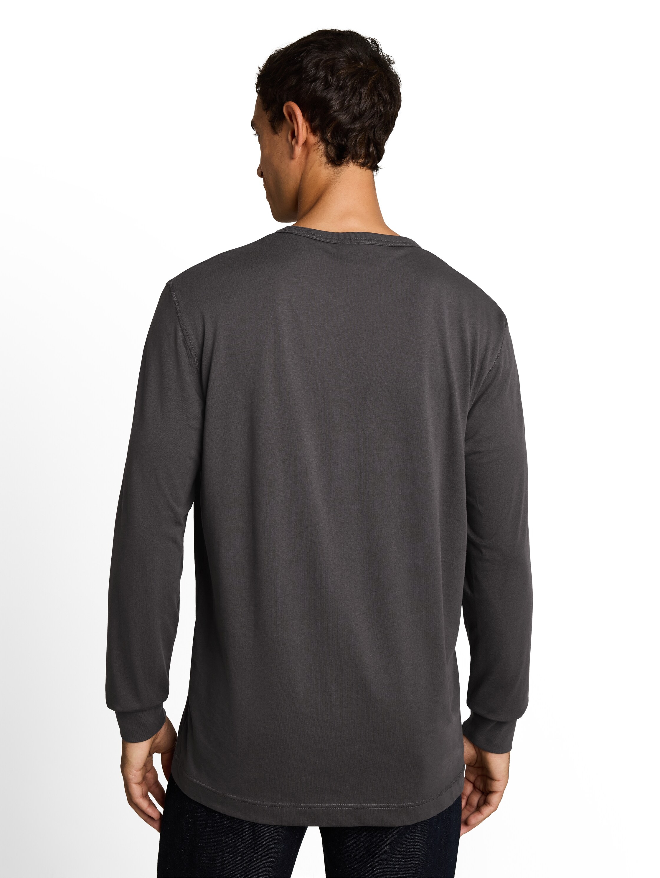 TOM TAILOR Langarmshirt mit Logo Stickerei