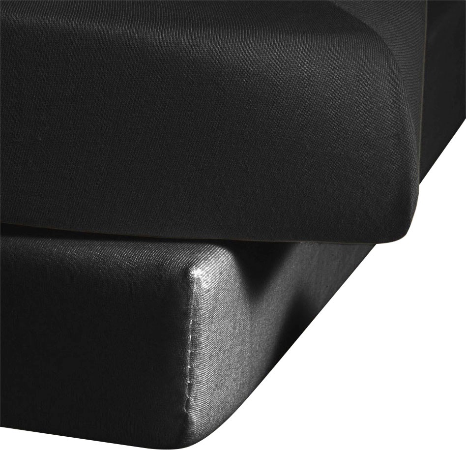 fleuresse Draps de lit »Colours in Gr. 90x200, 140x200 oder 180x200 cm« Mako Satin, für Matratzen bis 23 cm Höhe, Bettlaken, Spannbetttuch