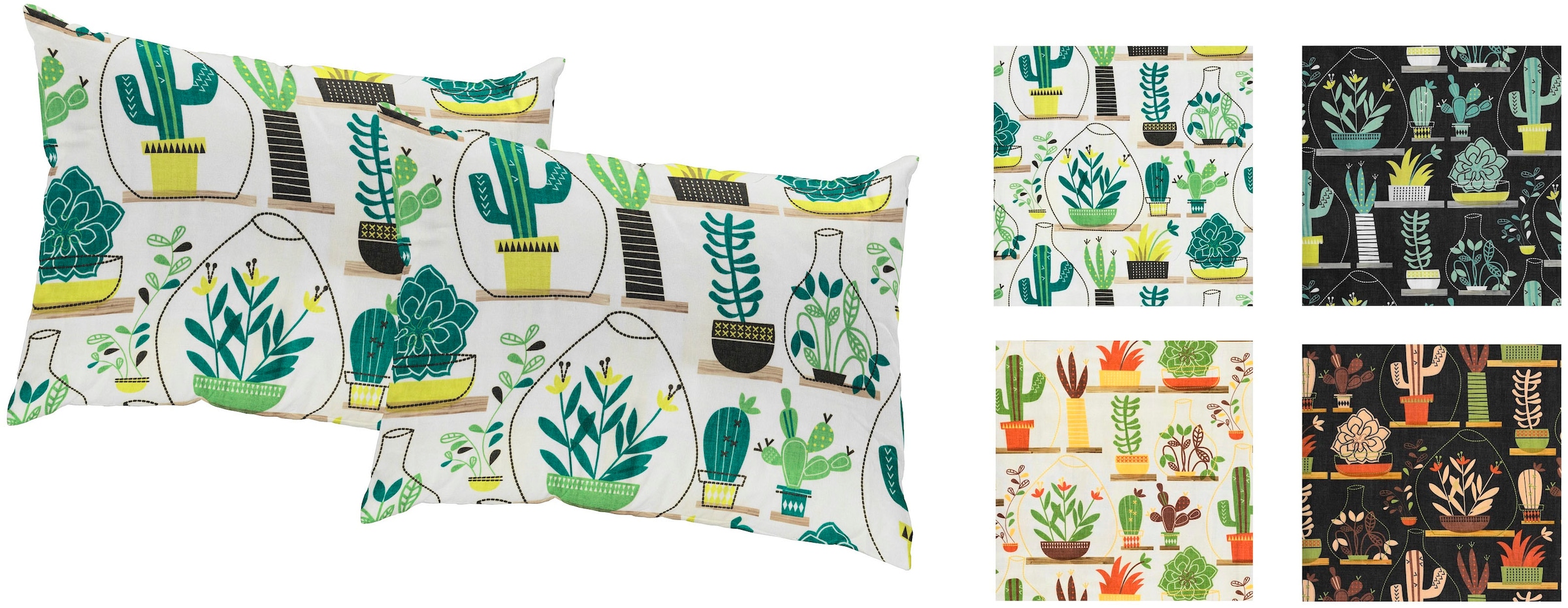 Wirth Coussin décoratif »Oakham« Kissenhülle ohne Füllung, 2 Stück