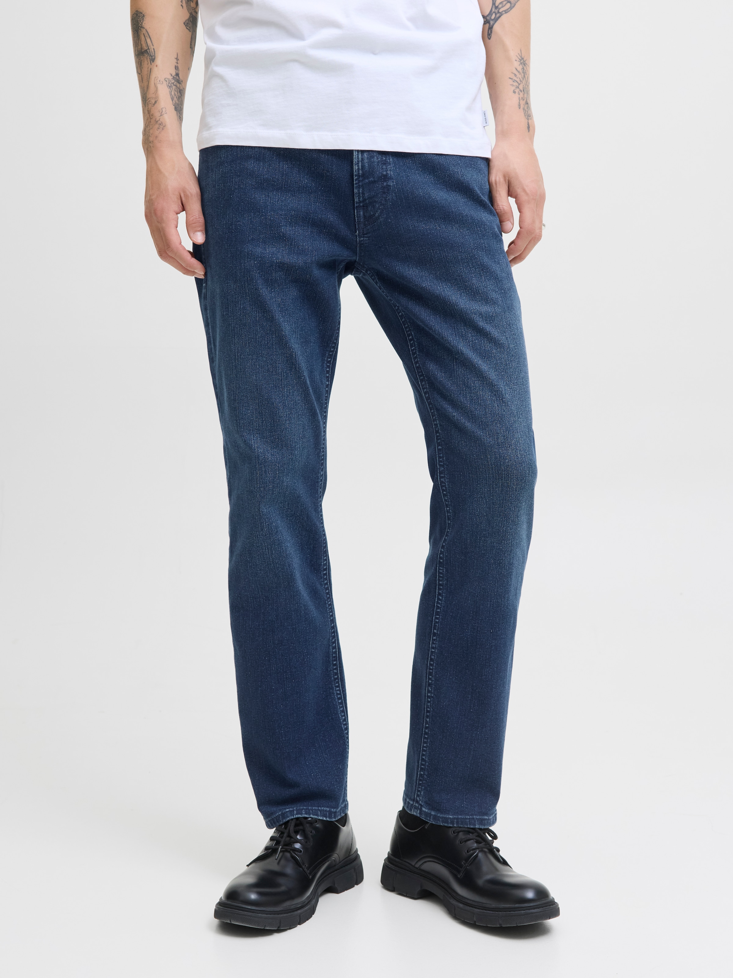 Jack & Jones Jeans droit »JJICLARK JJORIGINAL SQ 2« Baumwollmischung, straight fit