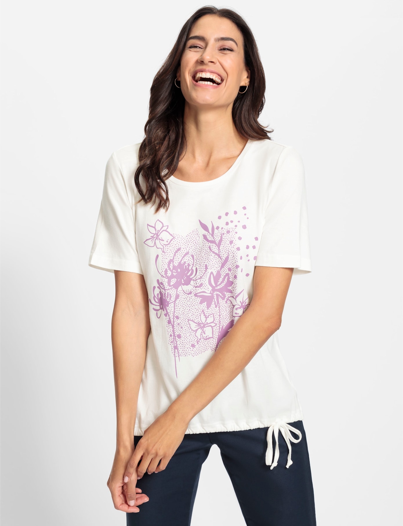 Inspirationen Shirt à col rond »Kurzarm-Shirt« 1 cuis