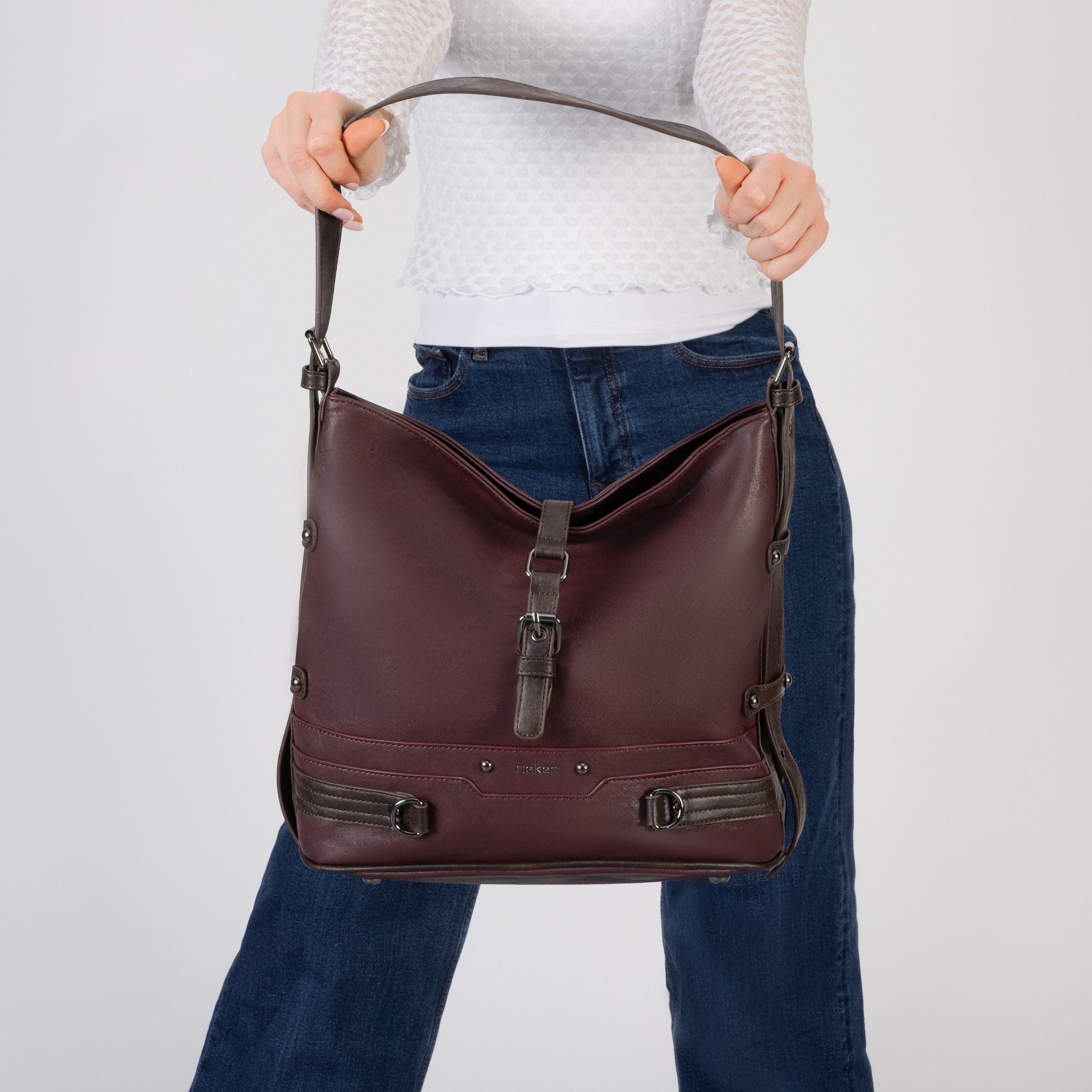 Rieker Sac à bandoulière Sac seau pour femme, sac à bandoulière, sac à poignée