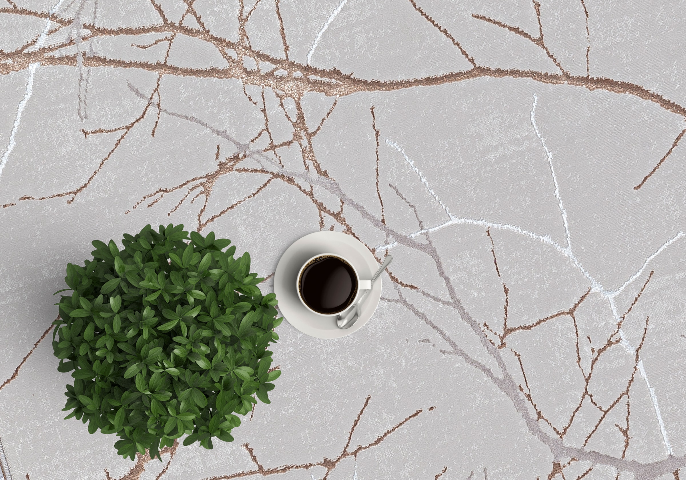 the carpet Teppich »Mila« rund 8 mm Höhe moderner Wohnzimmer Teppich elegant glänzender Flor