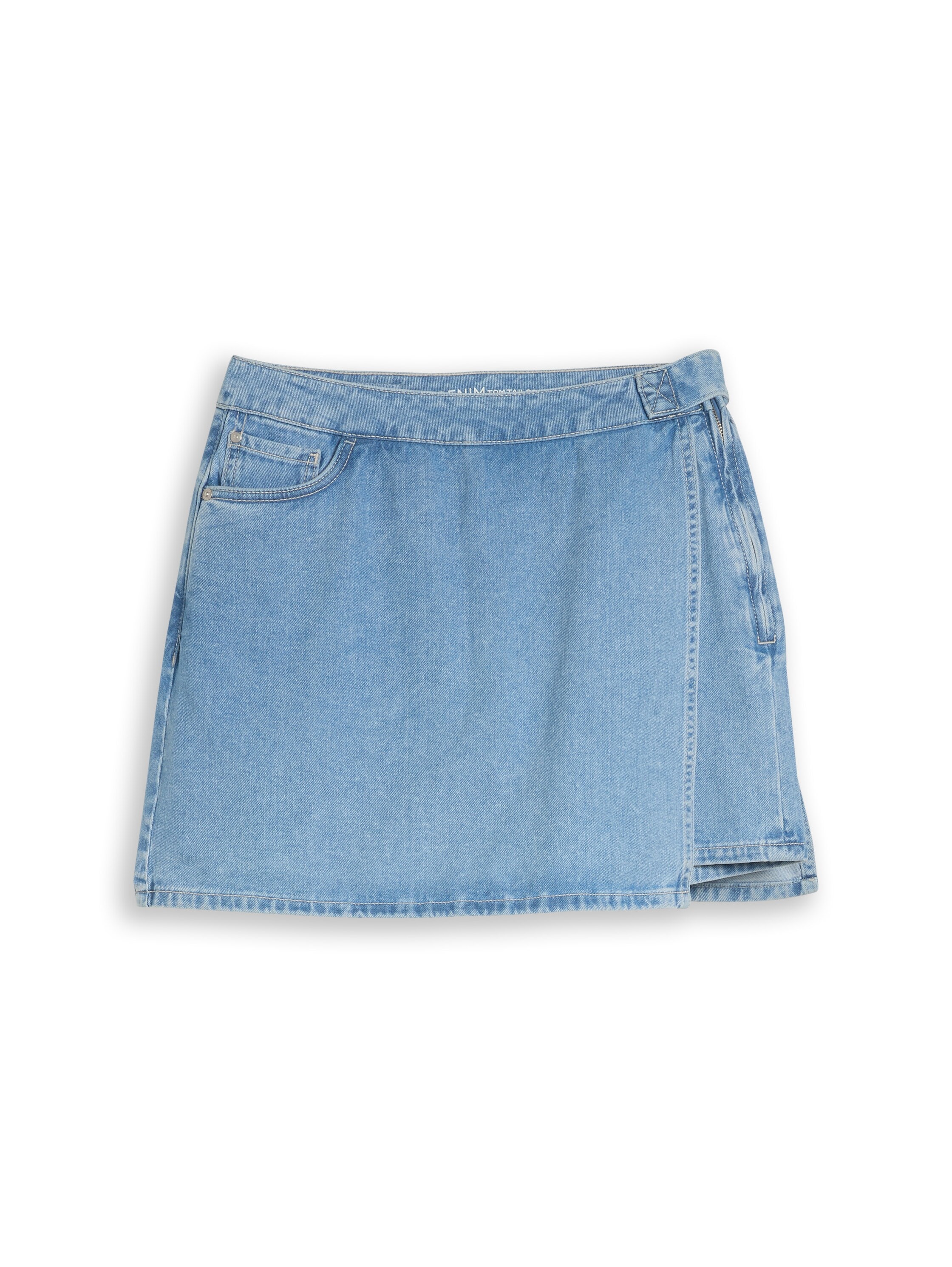 TOM TAILOR Denim Short en jean skort avec fermeture éclair latérale