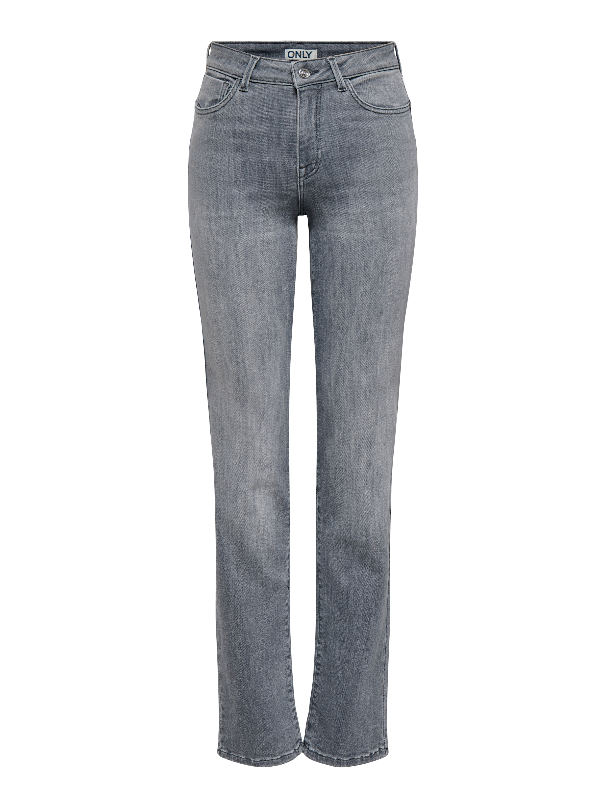 ONLY Jeans slim »ONLPOWER MW PUSH UP SLIM STRAIGHT DNM« mélange de coton, taille mi-haute, coupe slim