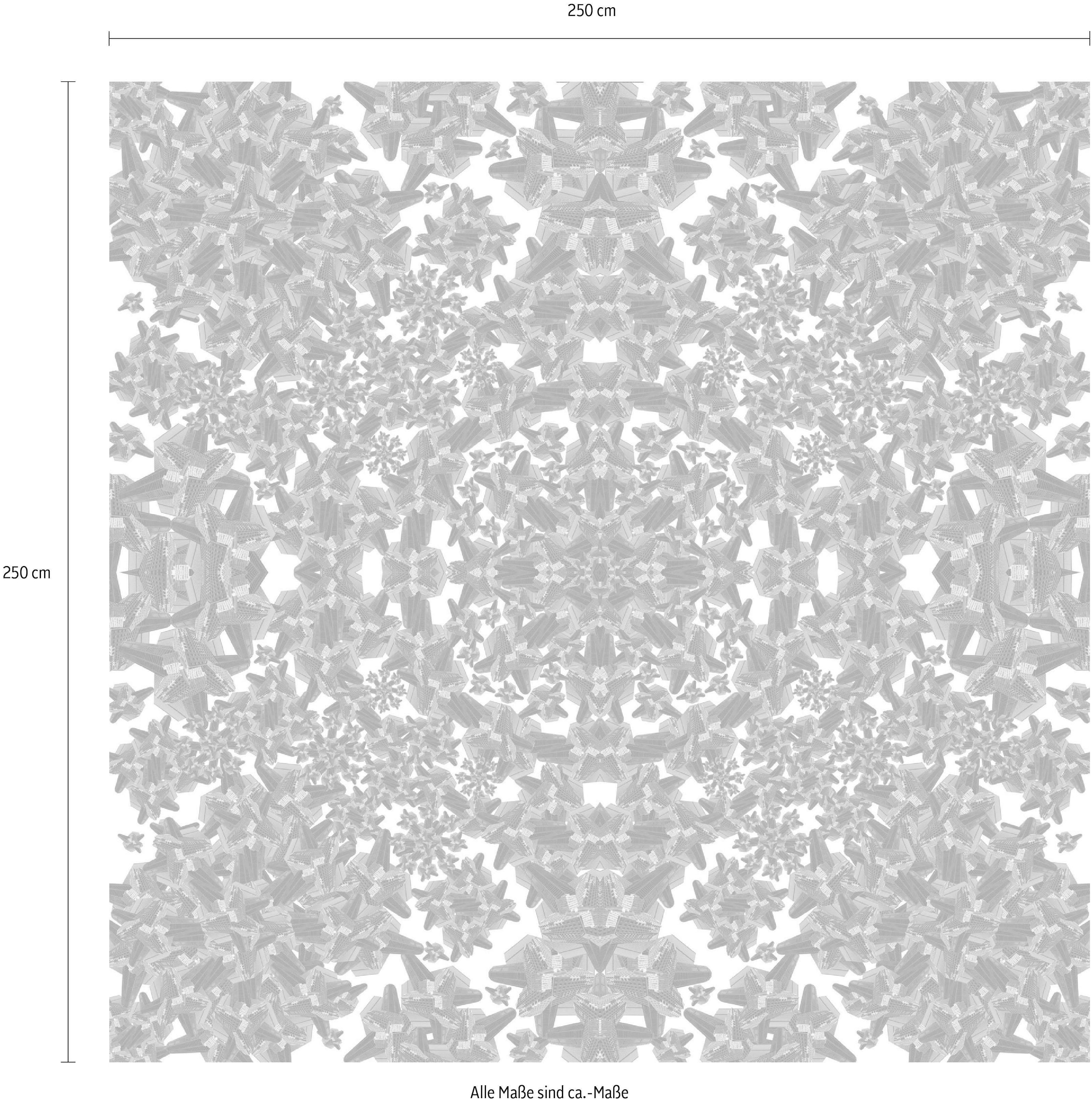 Komar Papier peint intissé »Digitaldruck Vlies -  Urban Structure - Grösse 250 x 250 cm« imprimé Wohnzimmer, Schlafzimmer