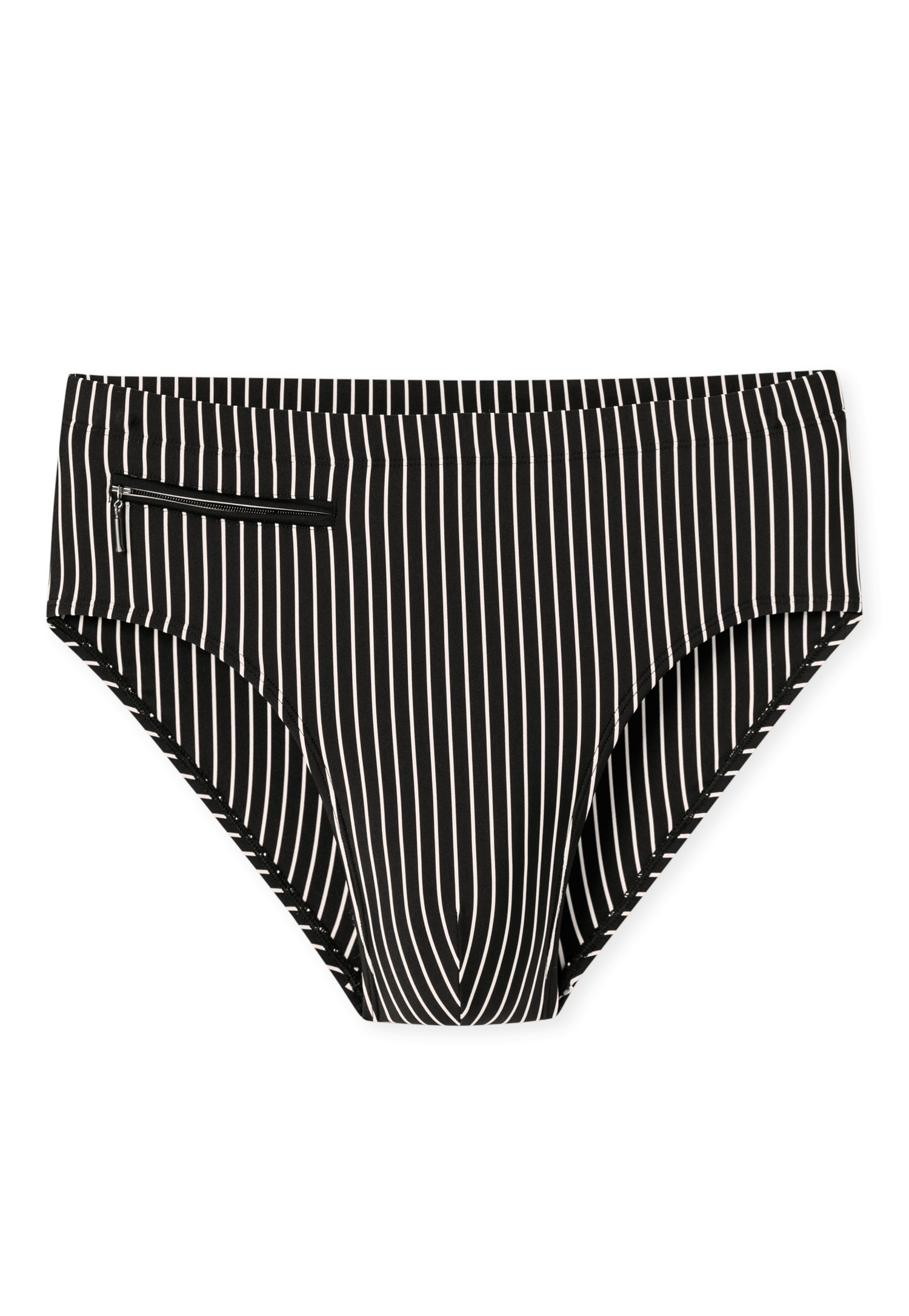 Schiesser Slip de bain »Aqua« mit kleiner RV-Tasche, Bindekordel am Bund, gestreift