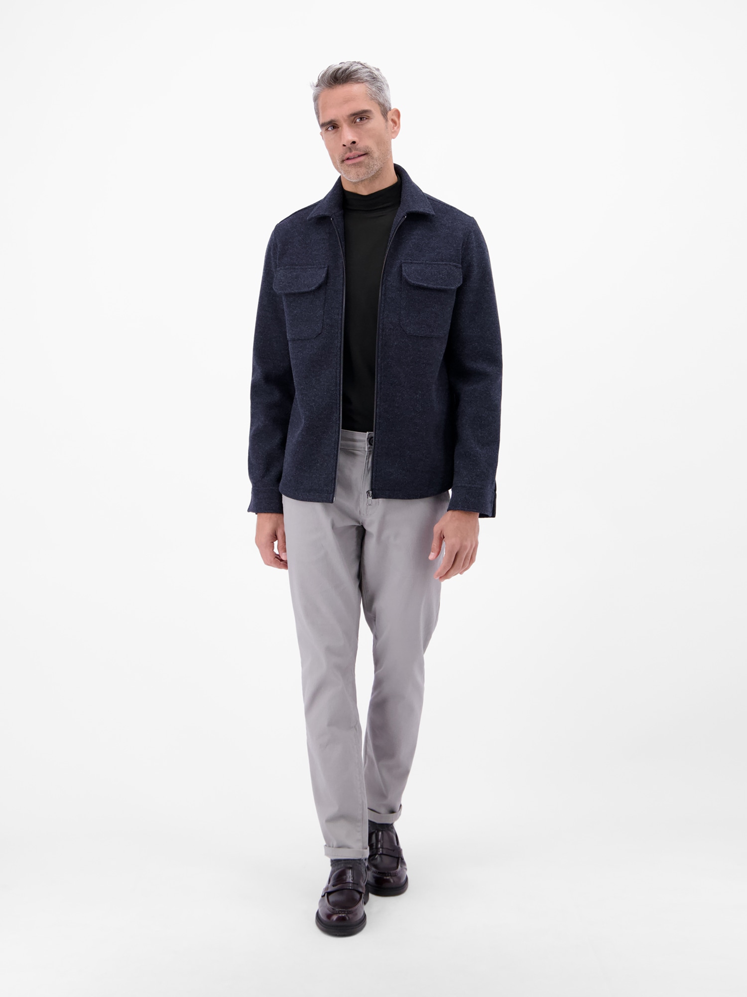 LERROS Sweat-shirt »Herren-Shirt mit modischem Turtleneck«
