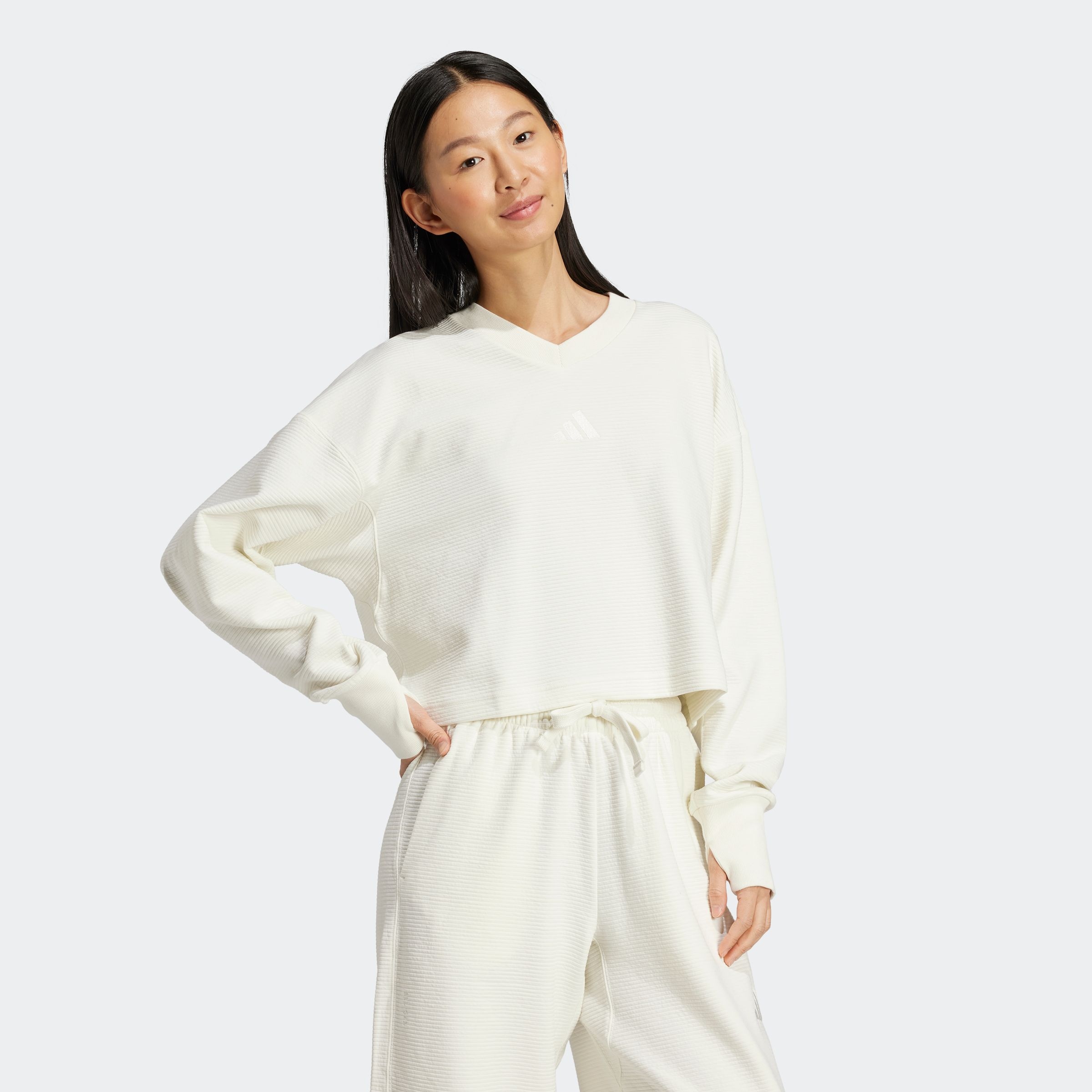 adidas Sportswear Sweatshirt »ALL SZN RIBBED V-NECK«
