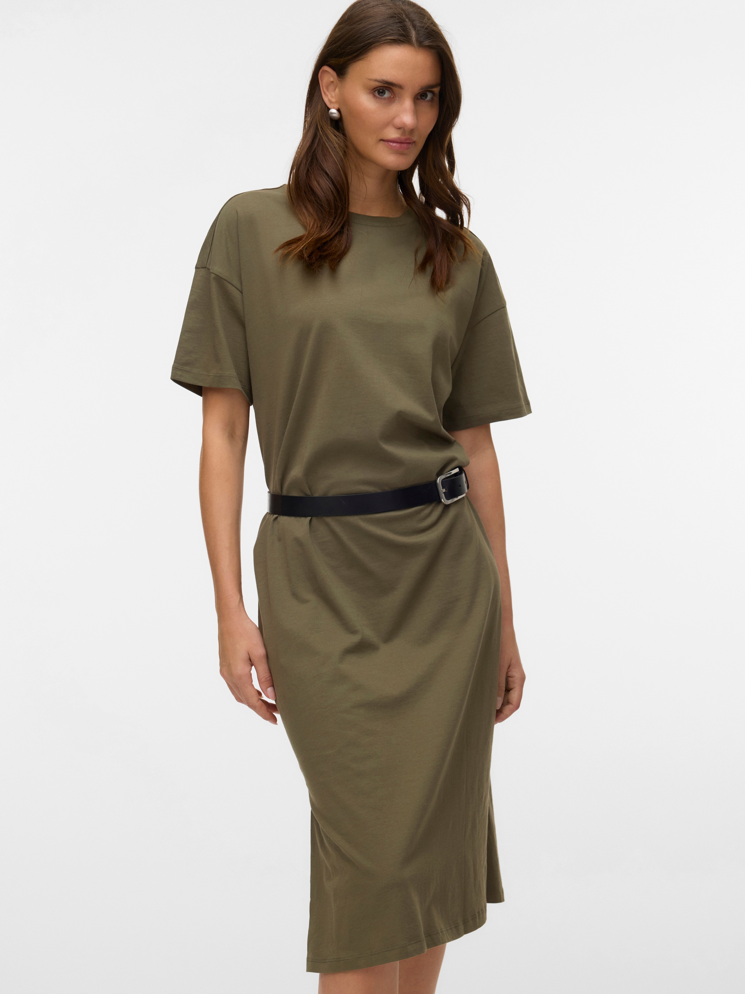 Vero Moda Shirtkleid »VMMOLLY SS OVERSIZE CALF DRESS NOOS« Baumwolle, regular fit