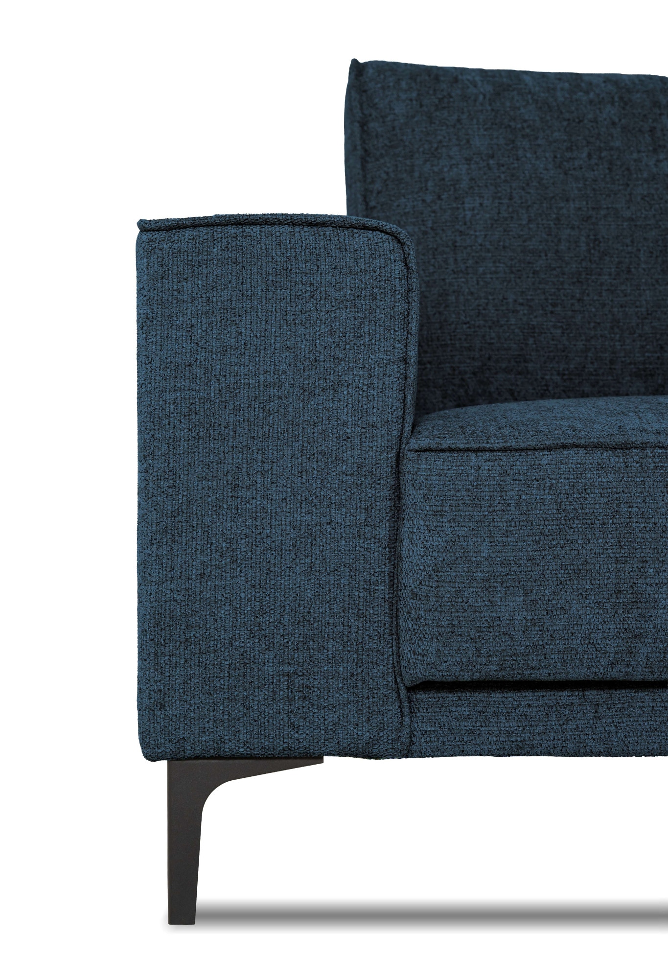 GOODproduct 2-Sitzer »Kompaktsofa Oland mit modernem Chenille-Bezug« 164 cm, Wellenunterfederung, Skandi-Design, Metallfüsse