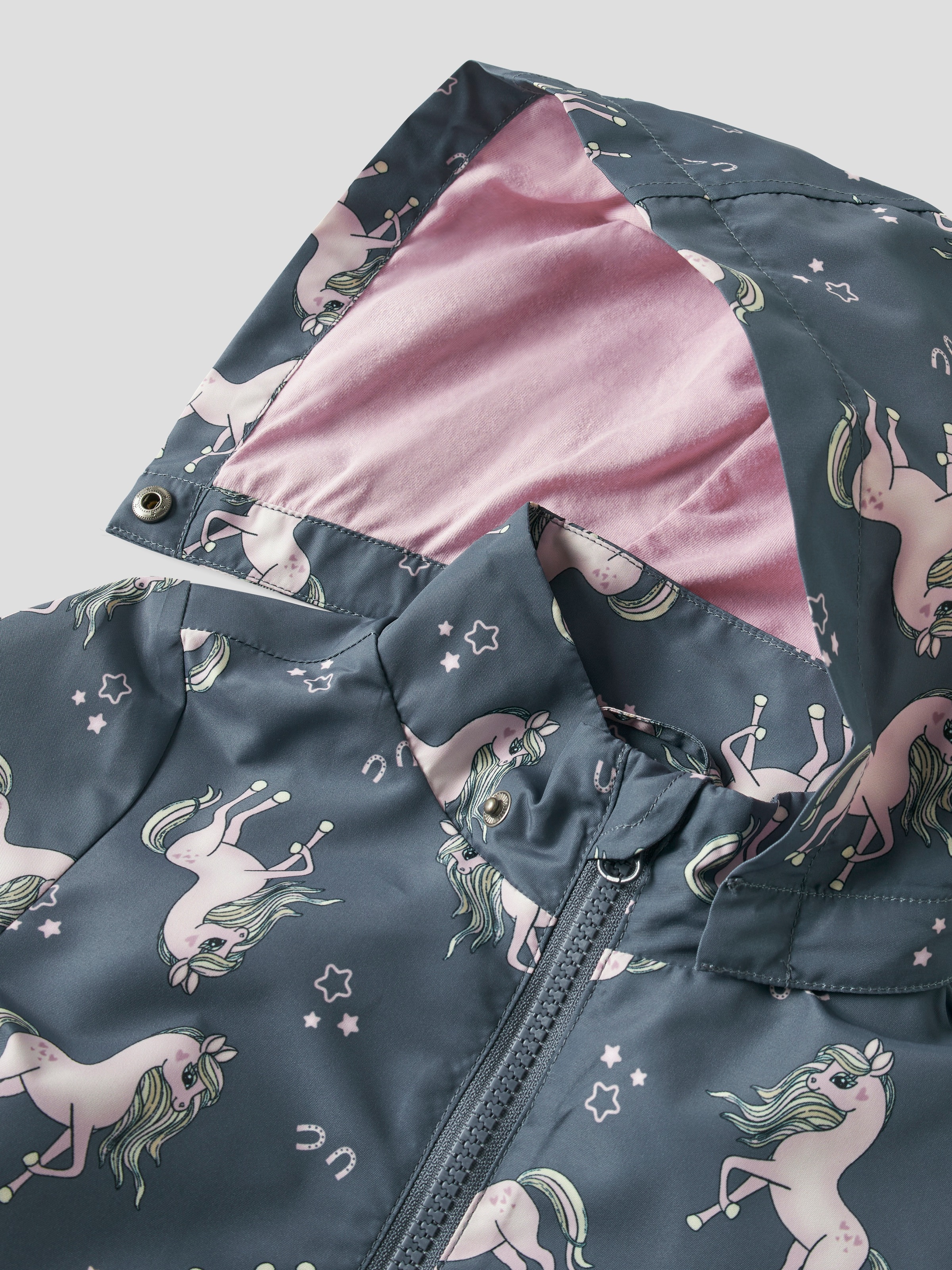 Name It Outdoorjacke »NMFMAXI JACKET LI AOP NOOS« mit Kapuze