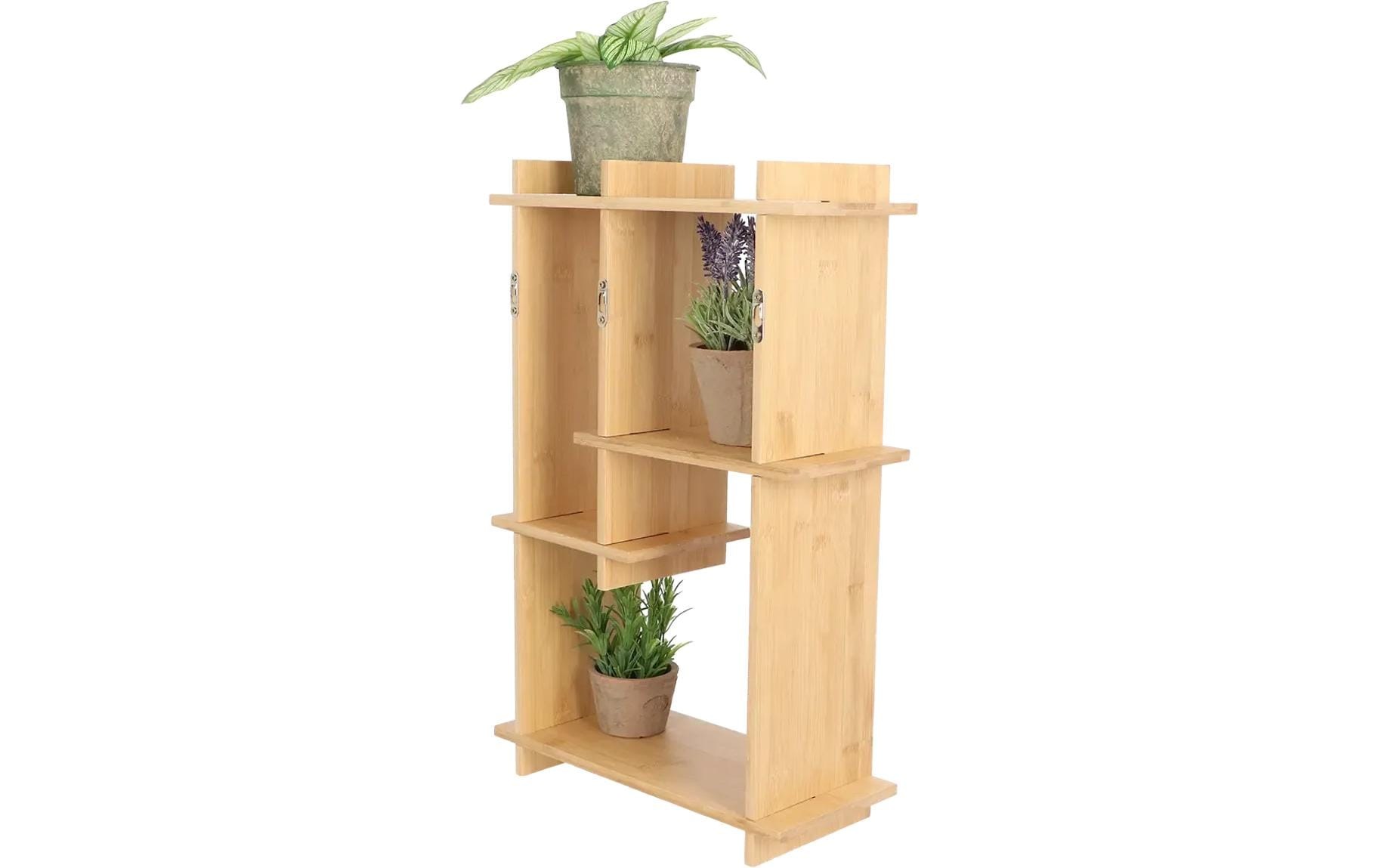 esschert design Présentoir à fleurs »Vertikal M Bambus 35 x 15 x 55 cm« Indoor