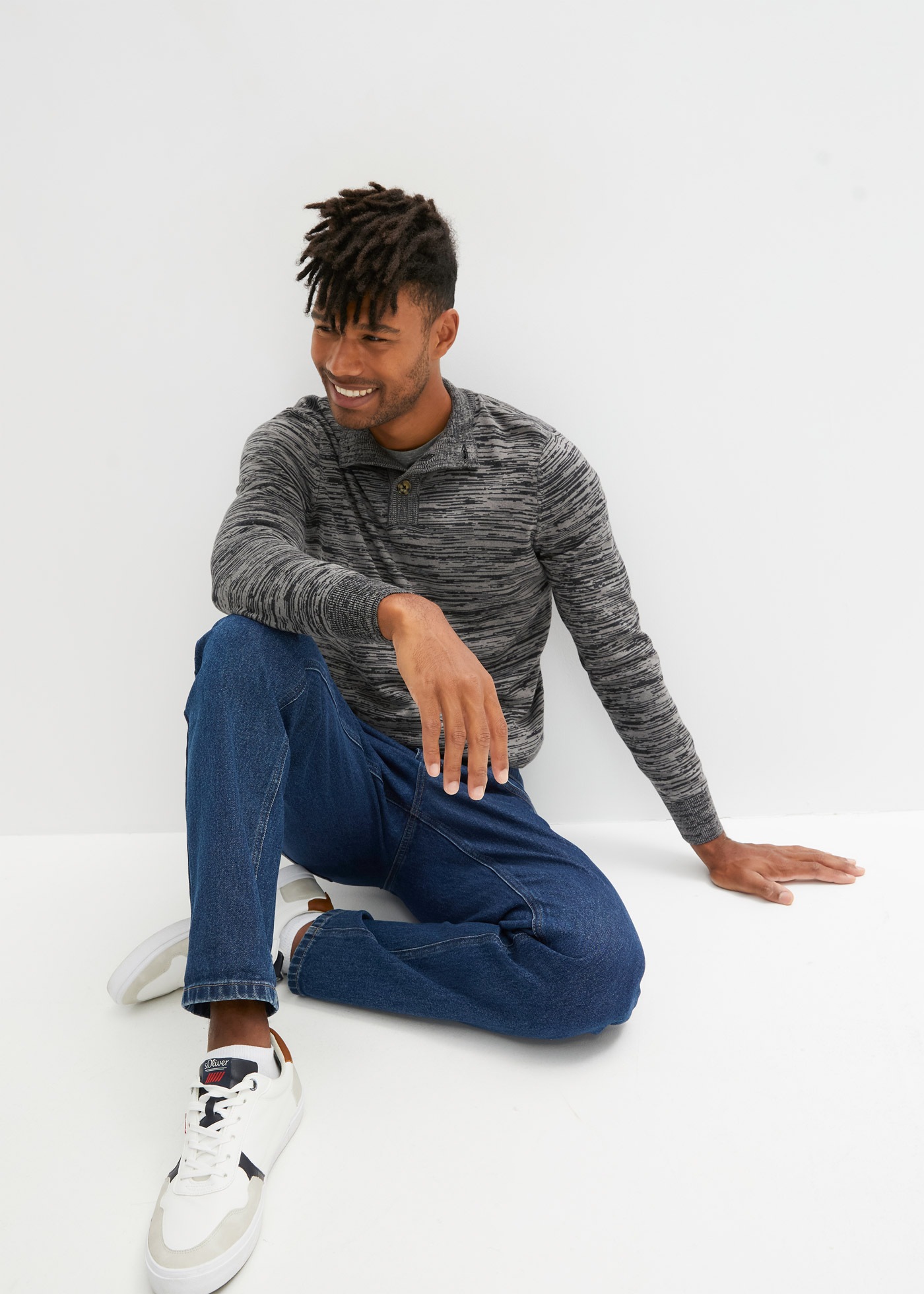 bonprix T-shirt Packung, 3 cuis Regular Fit, Kurzarm, für den Alltag, aus Baumwolle und Viskose