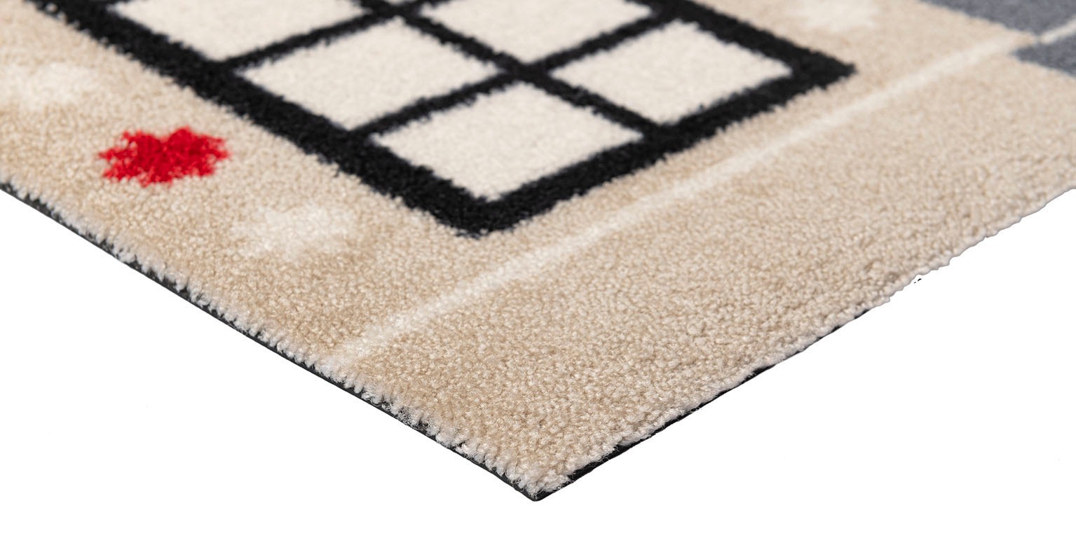 wash+dry by Kleen-Tex Fussmatte »Cozy Cabin« rechteckig 9 mm Höhe