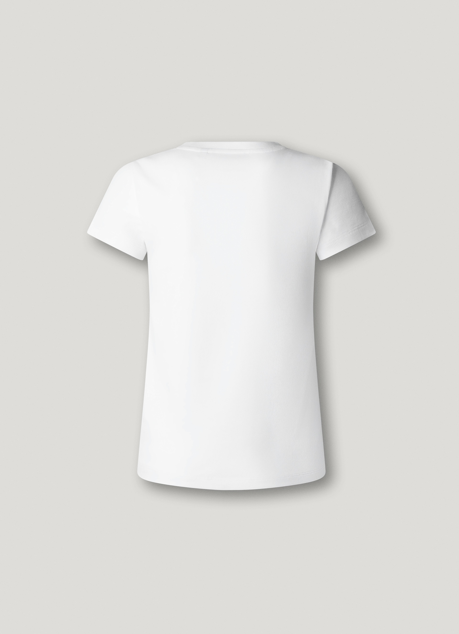 Pepe Jeans T-Shirt »MERIDA« aus elastischem Rippstoff, Rundhalsform