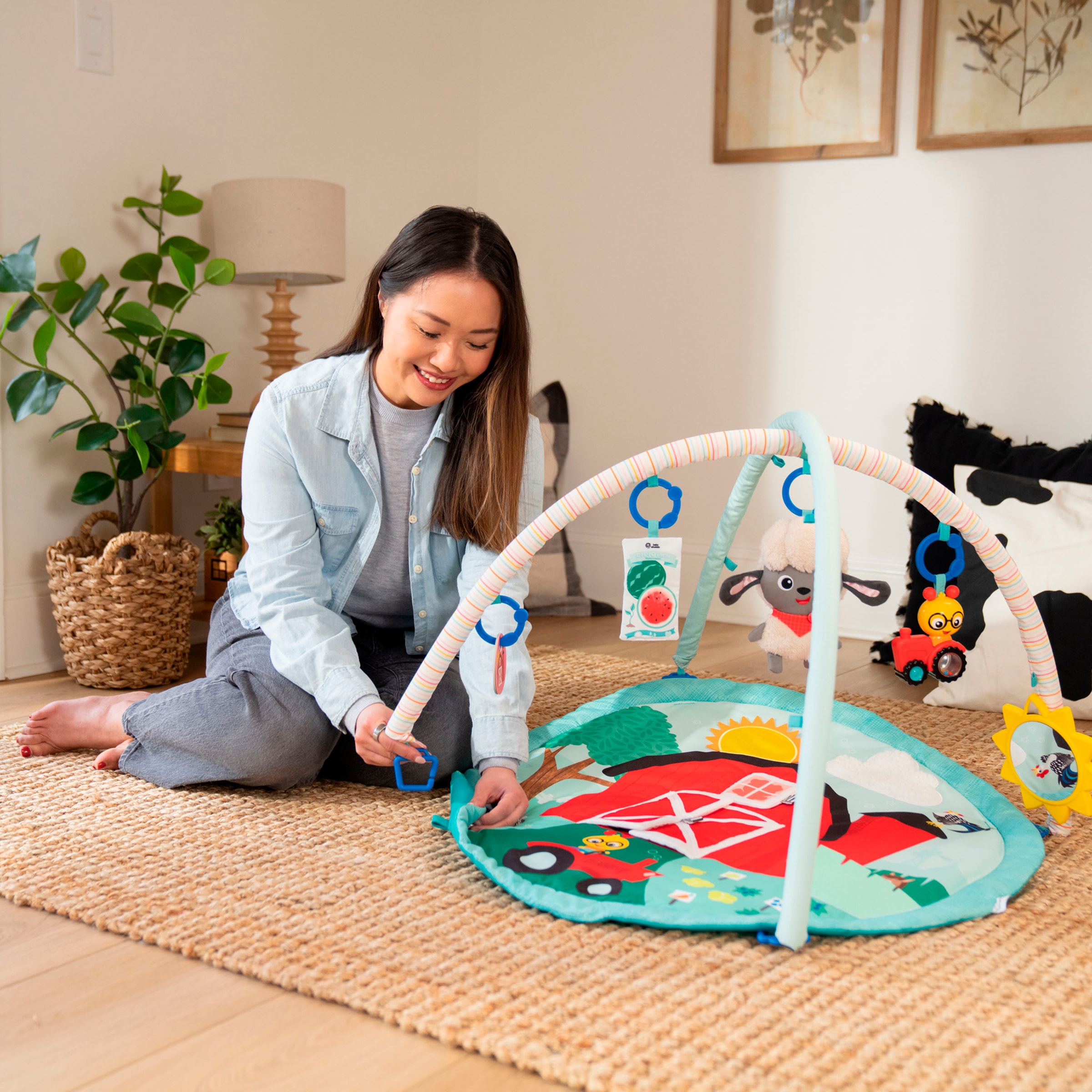 Baby Einstein Spielbogen »Happy Harvest Touch & Feel Activity Gym« mit Soundeffekt