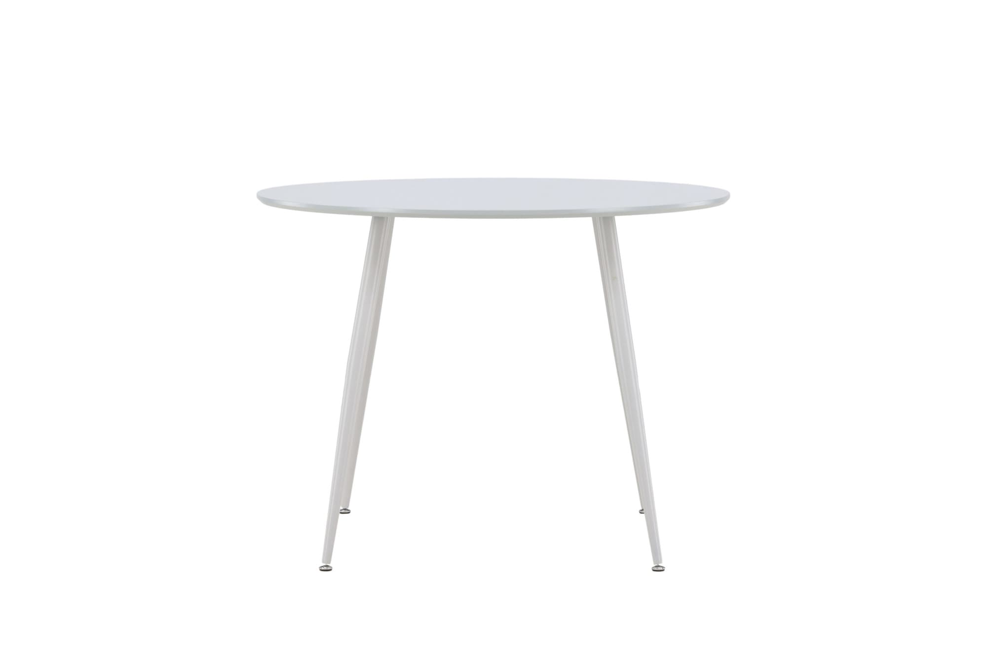 Venture Home Table de salle à manger Table à manger, MDF, pieds en acier, ronde, compacte, urbaine