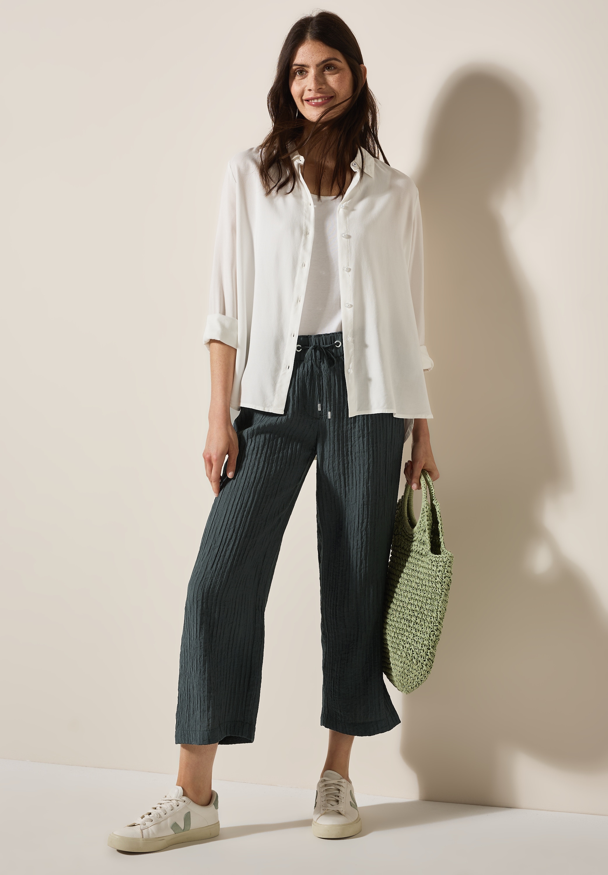 Cecil Stoffhose »Style Neele«  im Loose Fit, Stukturhose