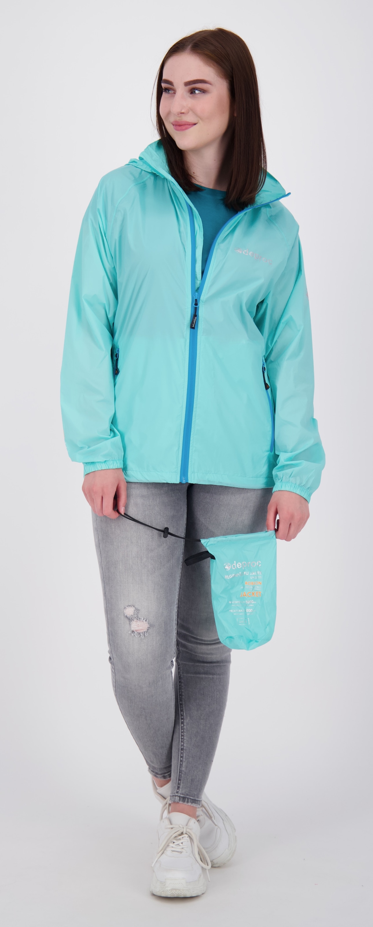 DEPROC Active Veste de pluie »ROBSON WMN II« avec capuche également disponible en grandes tailles