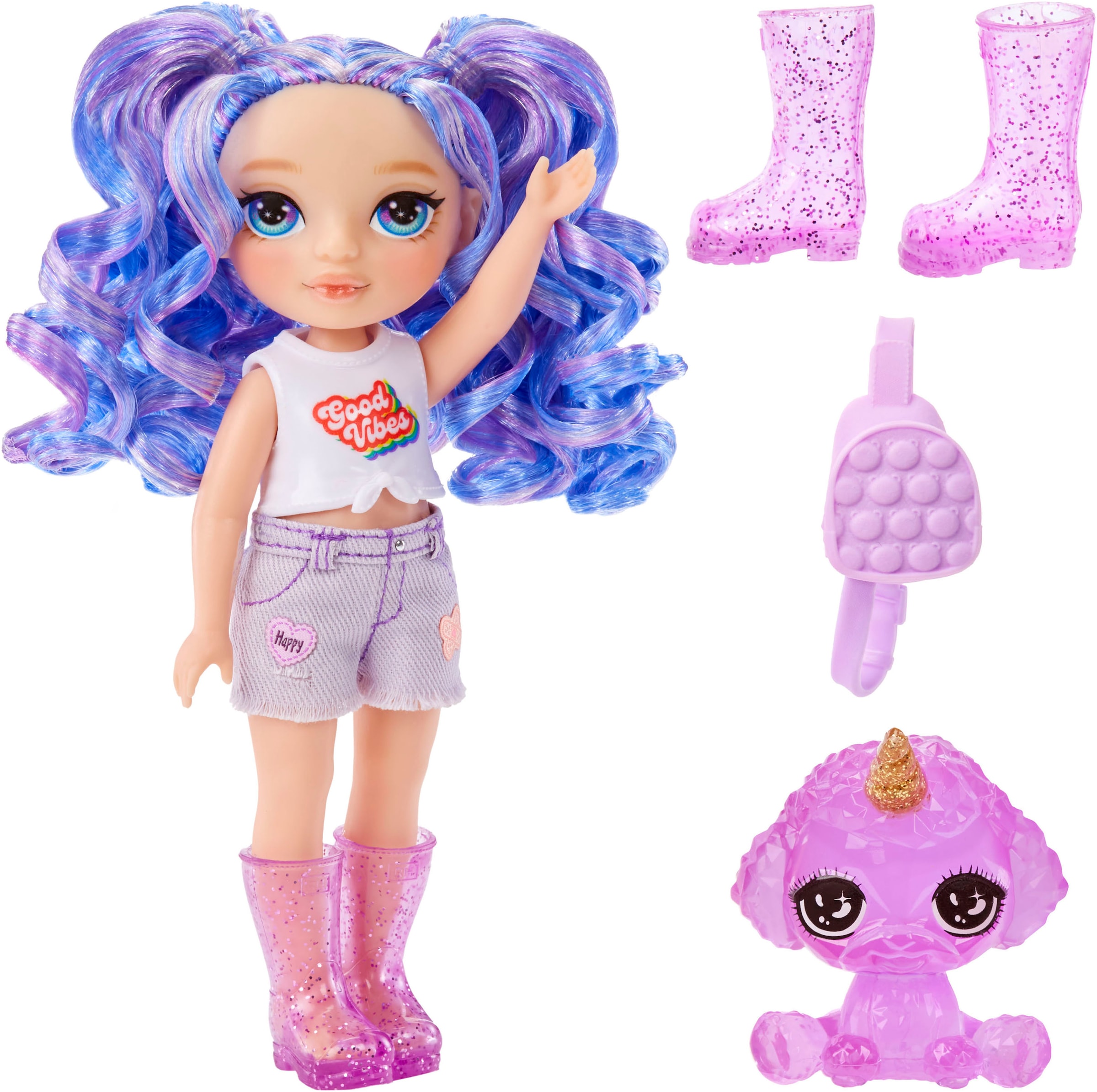RAINBOW HIGH Anziehpuppe »Rainbow High Littles Dolls - Amethyst (Purple)«