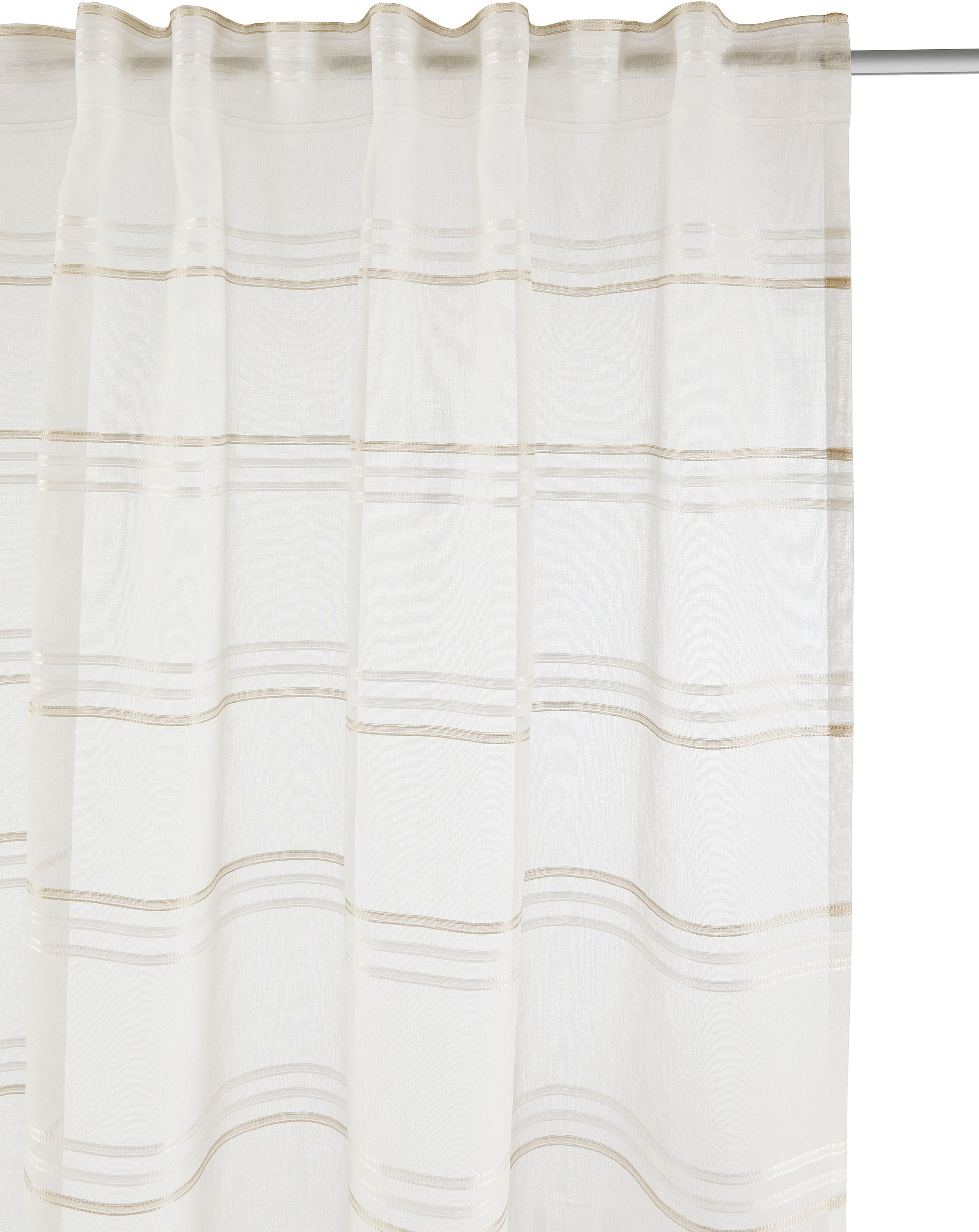 GOODproduct Rideau »Sirii« Bande multifonctionnelle 1 cuis tlg. Halbtransparent, angenehme Haptik, mit Querstreifen, modern