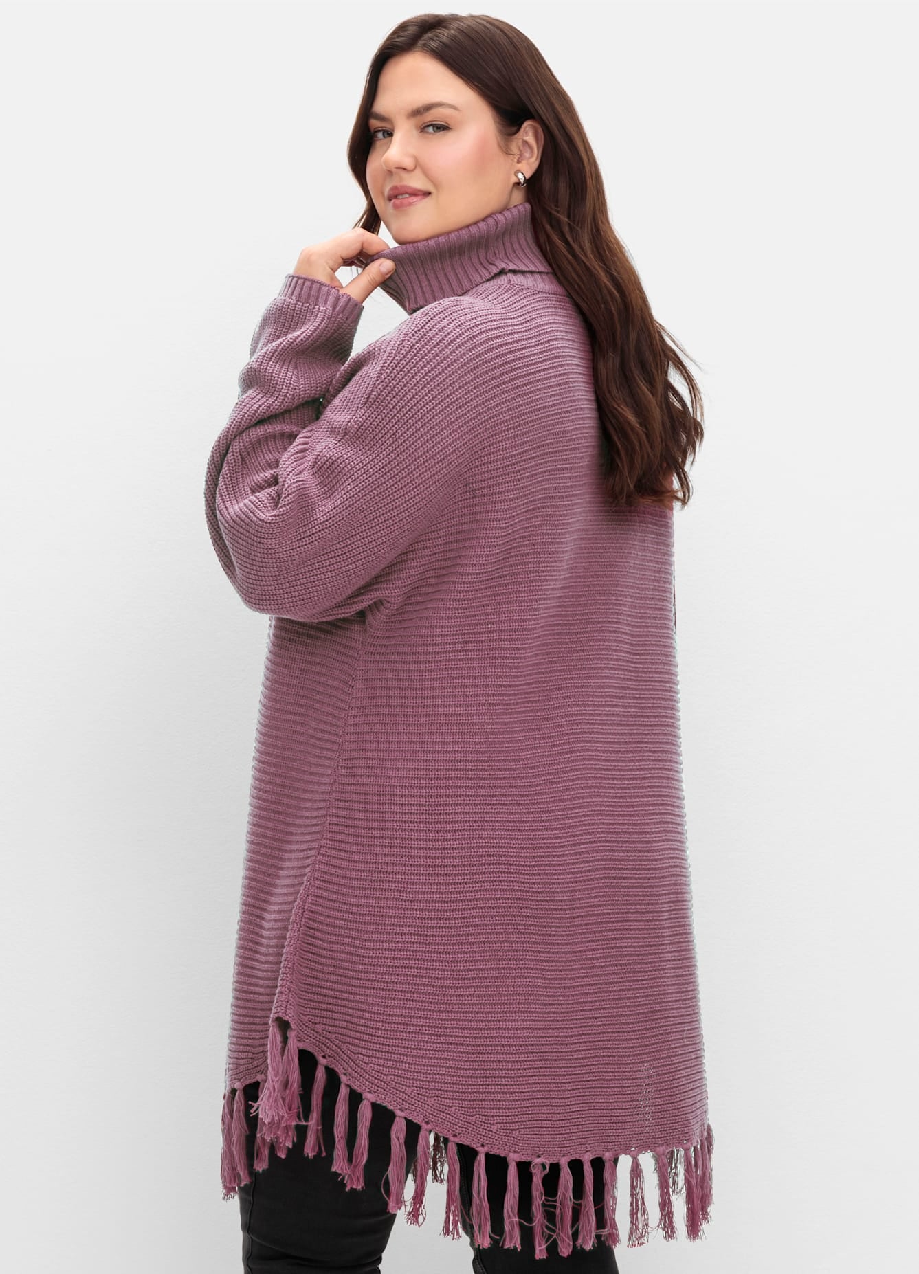 Sheego Poncho en tricot »Strickpullover«