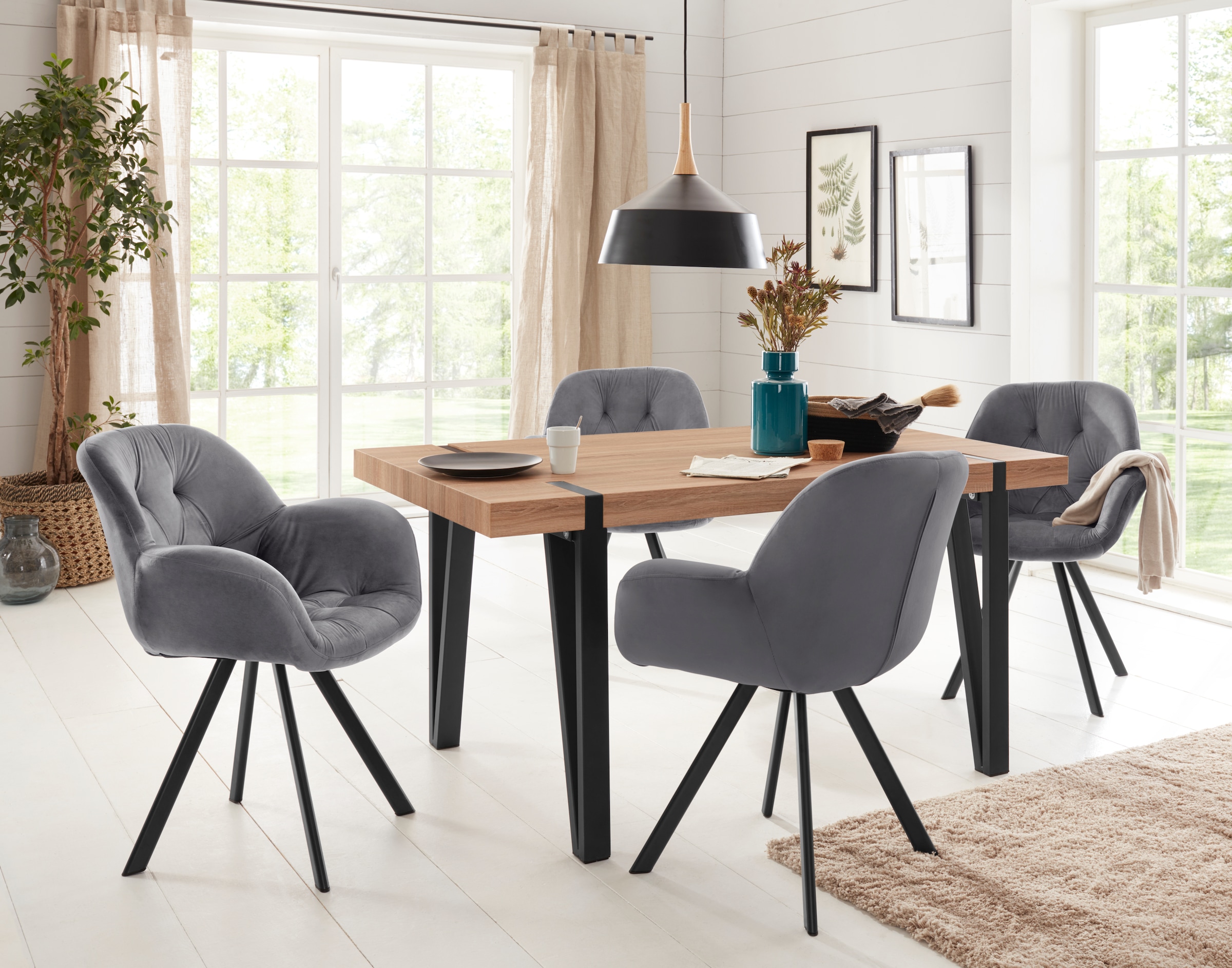 GOODproduct Table de salle à manger »Sanchez« Breite 150 cm