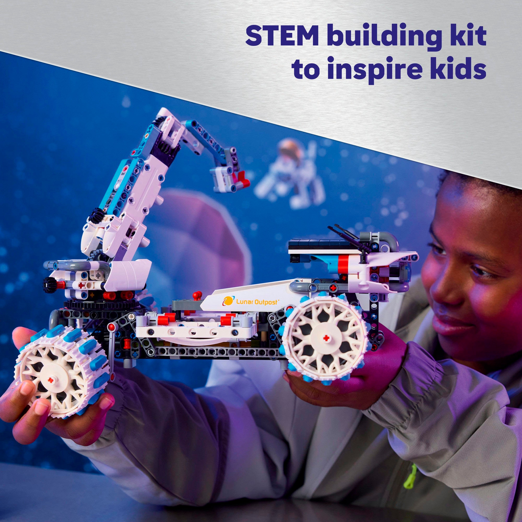 LEGO® Konstruktionsspielsteine »Lunar Outpost Mondrover-Raumfahrzeug (42211), LEGO Technic« Made in Europe