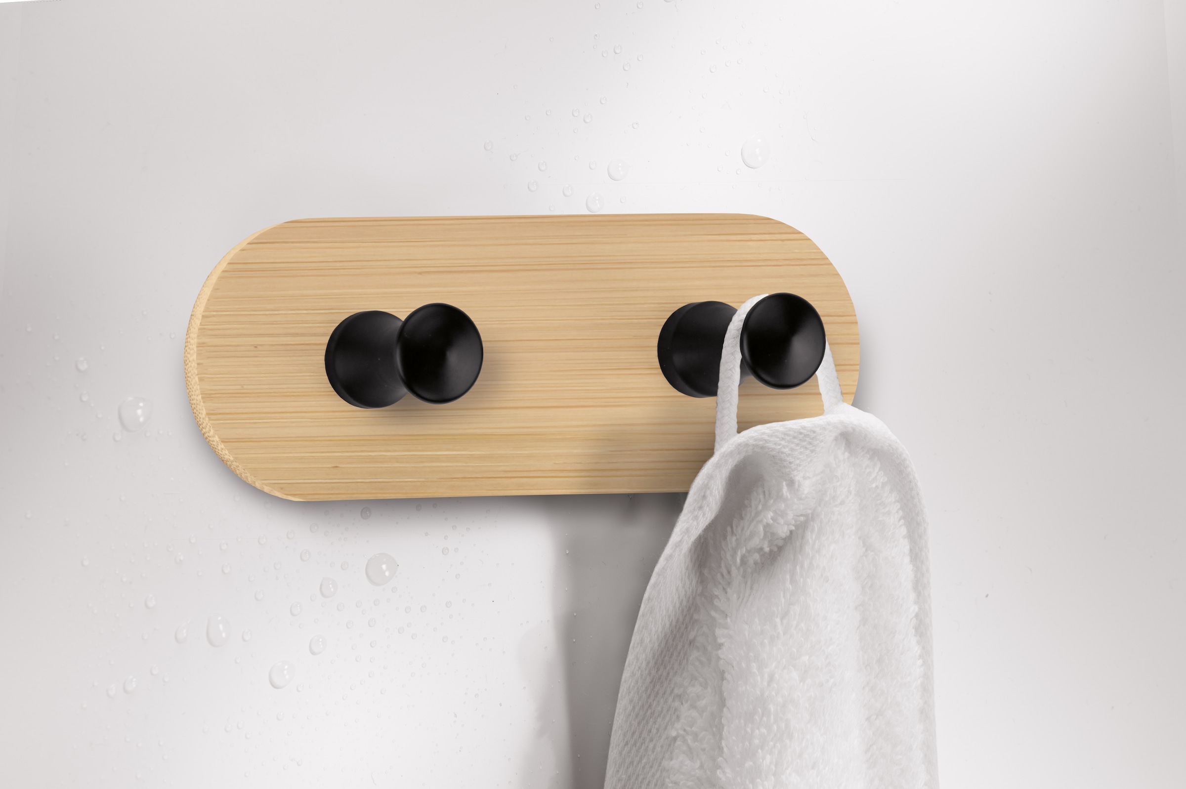 Kleine Wolke Klebehaken »Bamboo Hook Duo«
