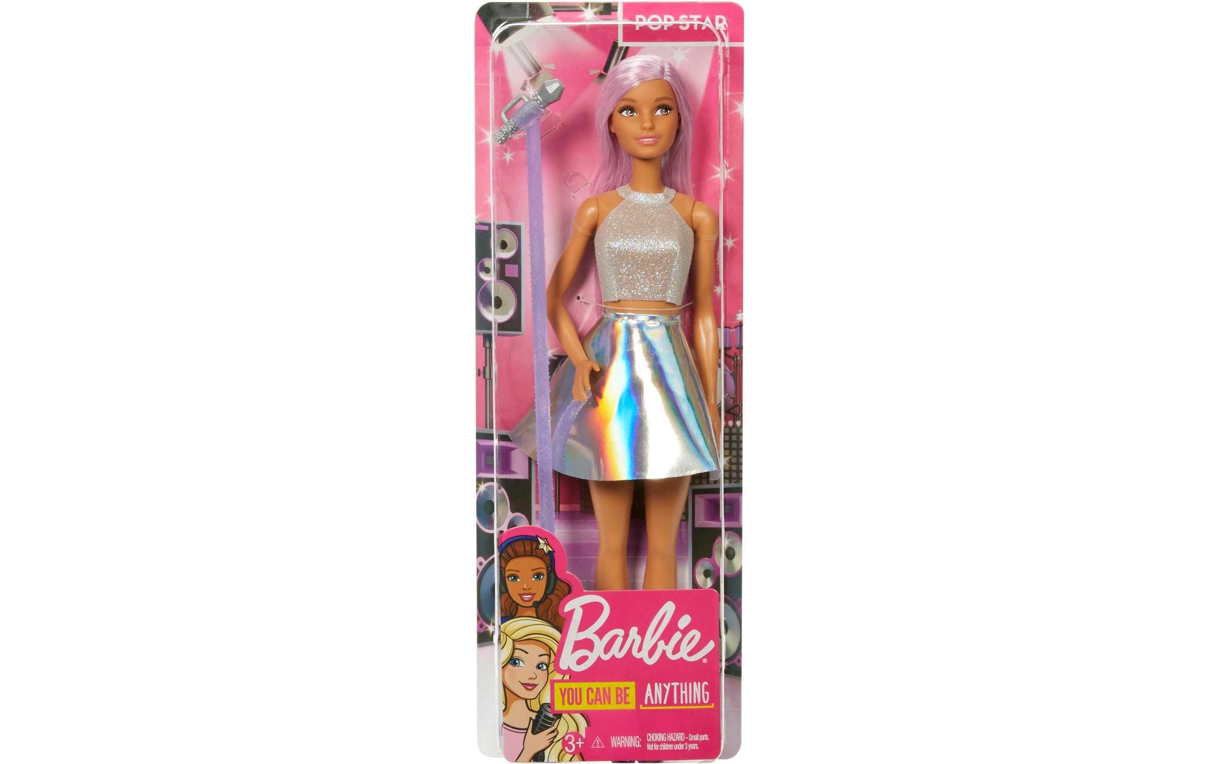 Barbie Poupée à habiller »Sängerin« poupée popstar avec micro et pied de micro