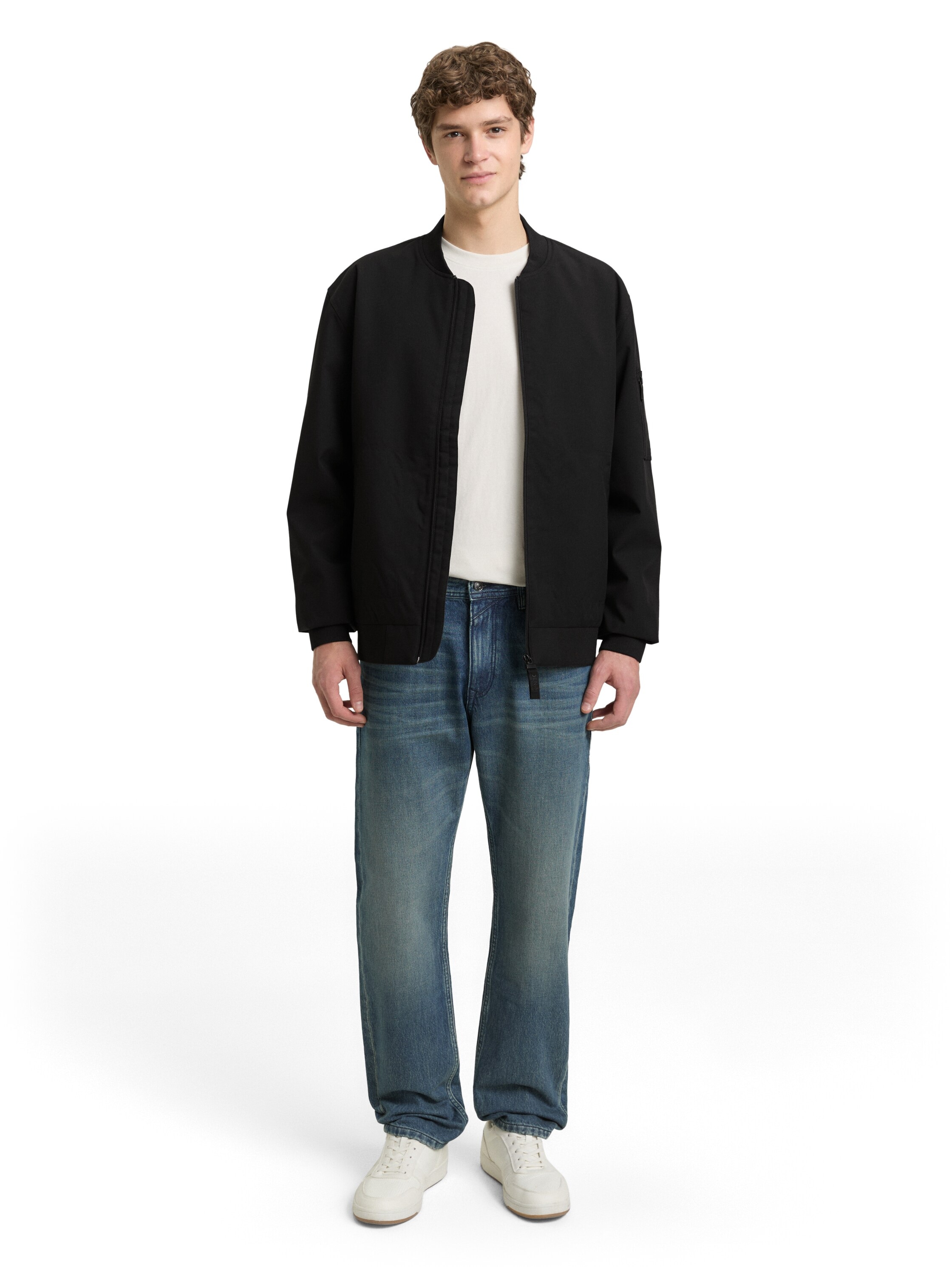 TOM TAILOR Denim Veste bomber mit Taschen