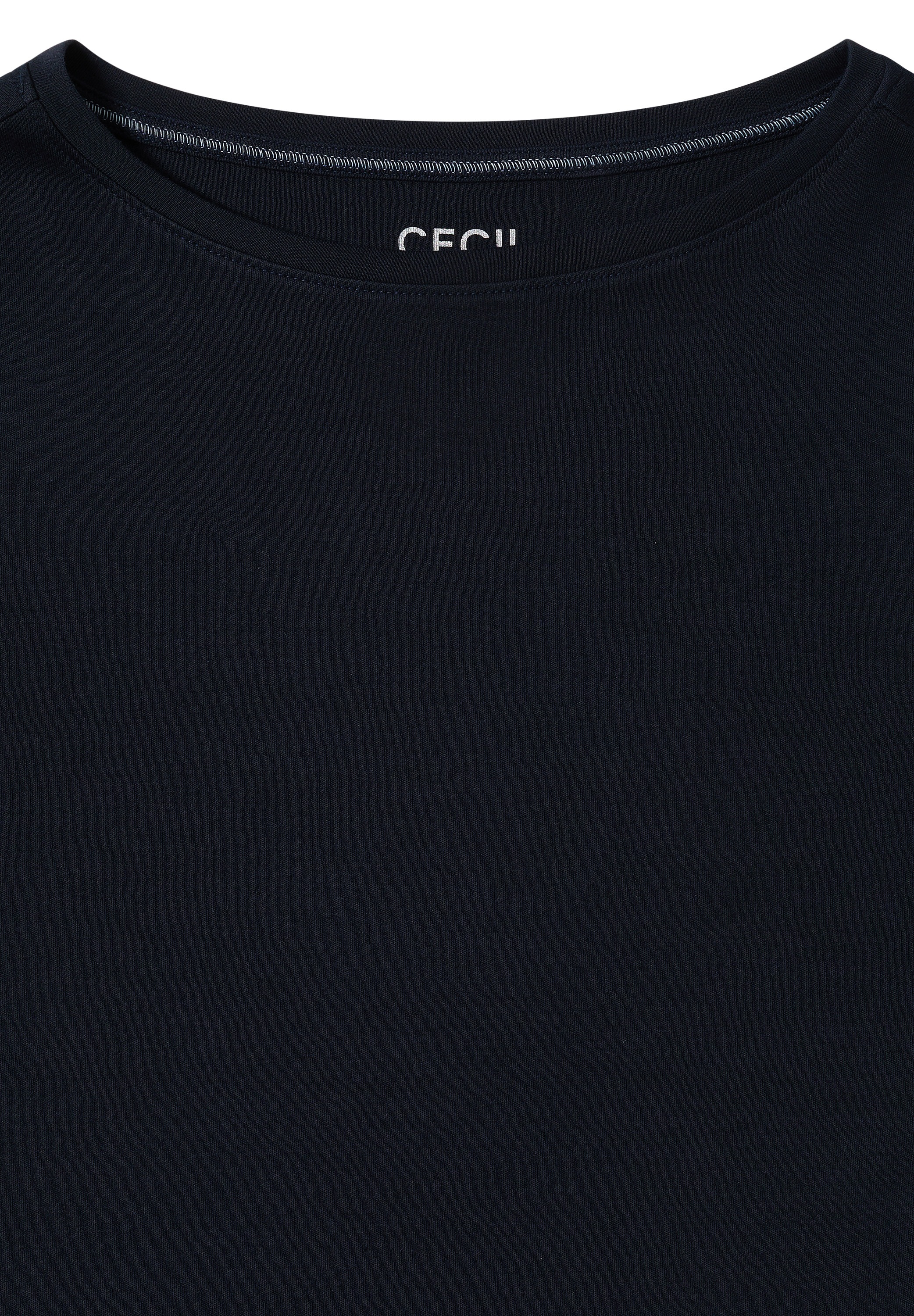 Cecil 3/4-Arm-Shirt , mit U-Boot-Ausschnitt