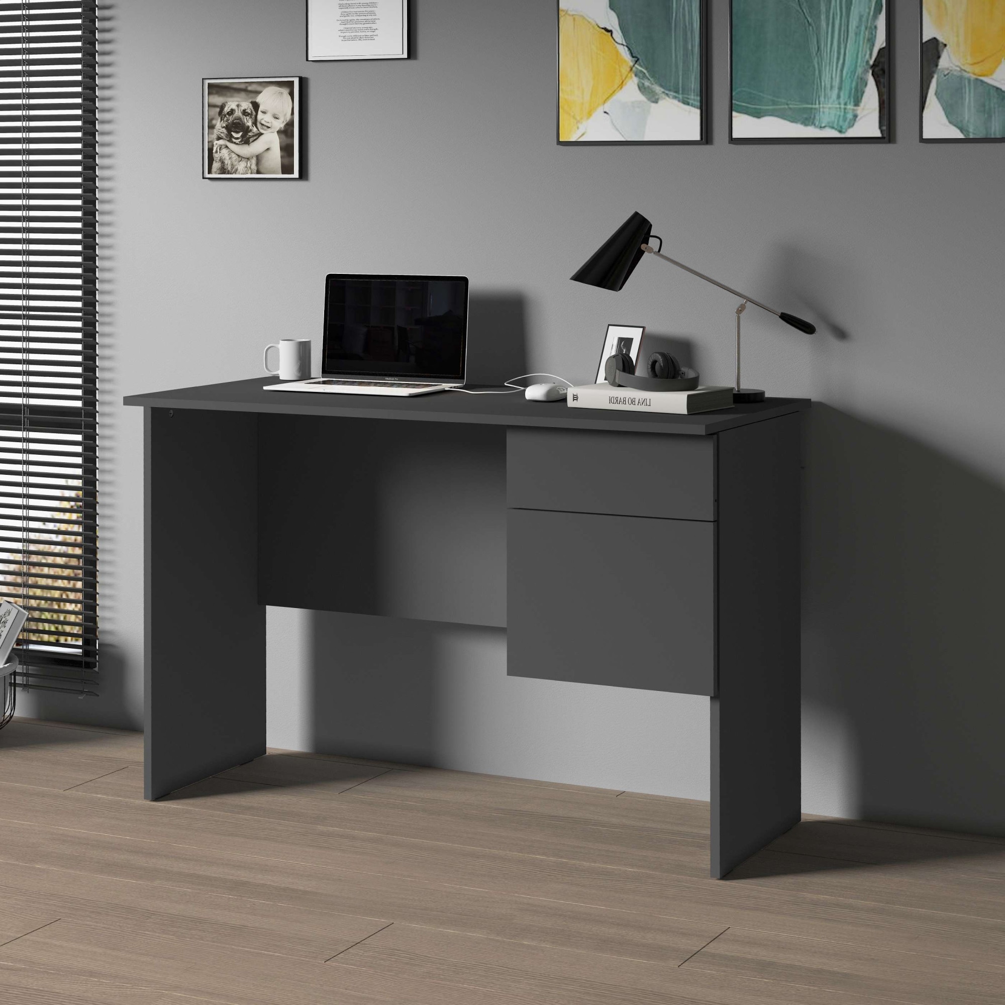 Home affaire Bureau »Essential, Schreibtisch, kleiner Computertisch, Bürotisch für Büro« 1 cuis tlg. mit 1 Tür,1 Schublade, Arbeitsplatte Breite 110 cm