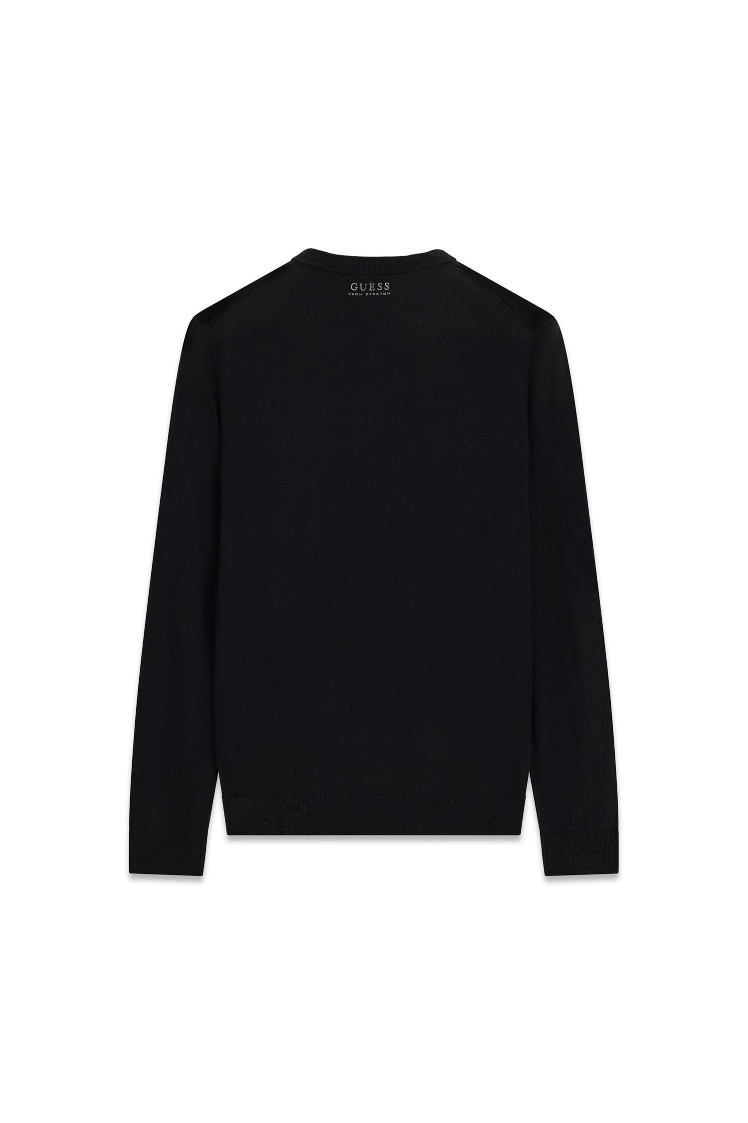 Guess Pull en tricot reine Wolle, Regular Fit, Rundhalsausschnitt
