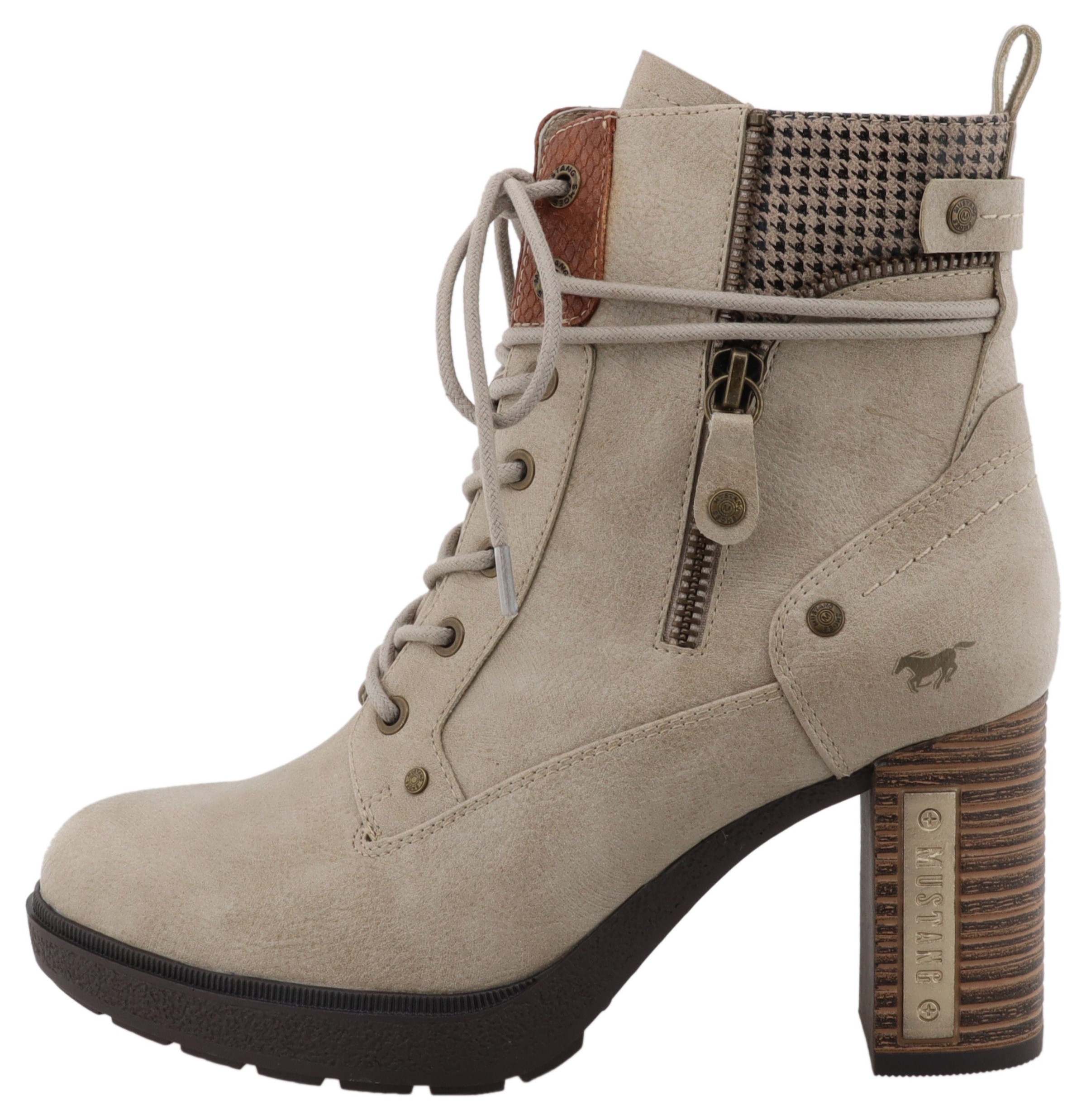 Mustang Shoes Bottes d'hiver »Nana«  Bottine à lacets avec doublure textile chaude