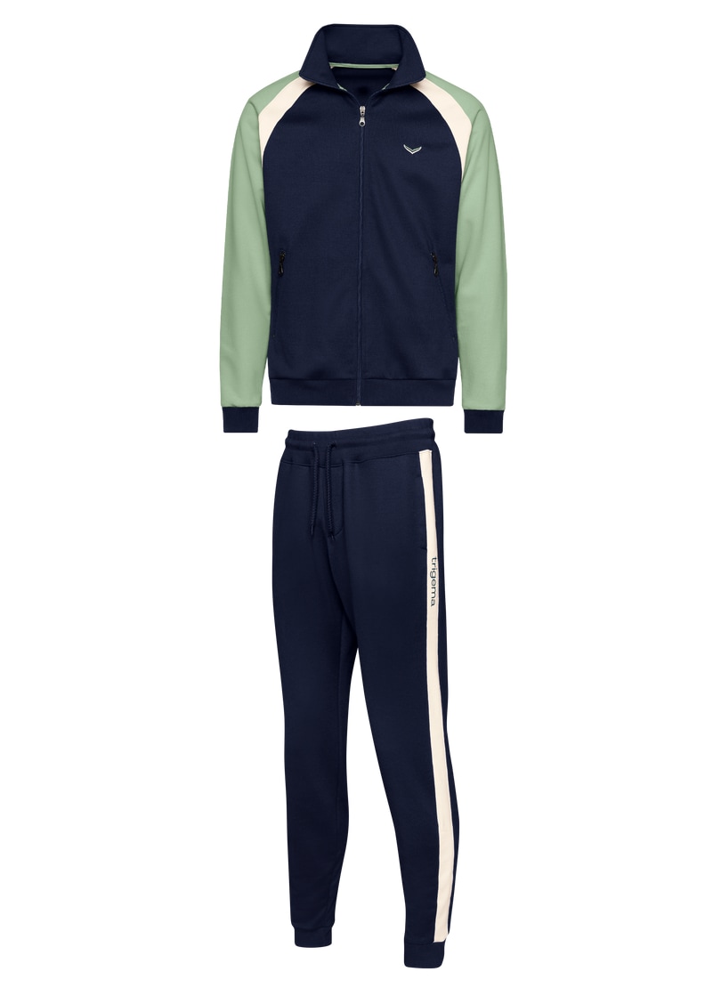 Trigema Combinaison de loisirs »TRIGEMA Jogginganzug in dreifarbigem Design« 1 cuis tlg.