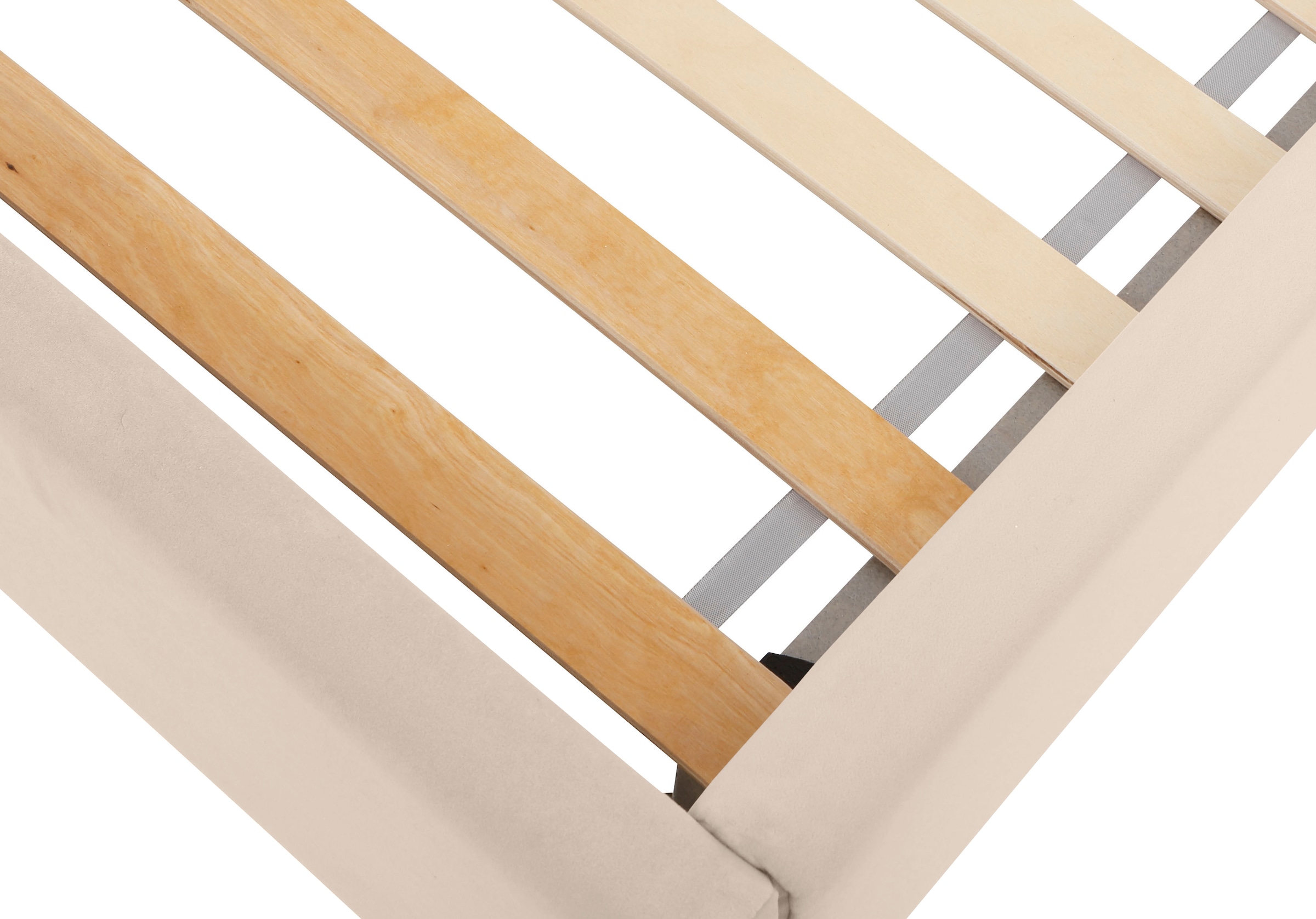 Lüttenhütt Polsterbett »Femmy« angenehm gepolstertes Kopfteil mit dekorativem Regebogenmotiv