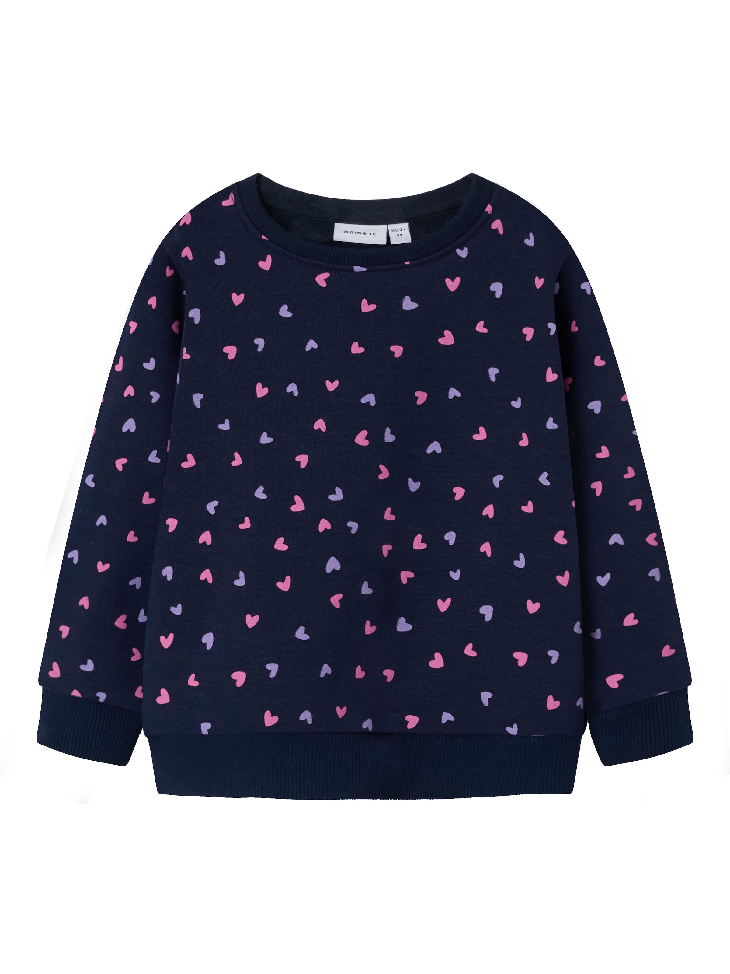 Name It Sweat-shirt »NMFDAVINA LS SWEAT FLEECE BRU NOOS«, en forme classique avec superbe imprimé intégral
