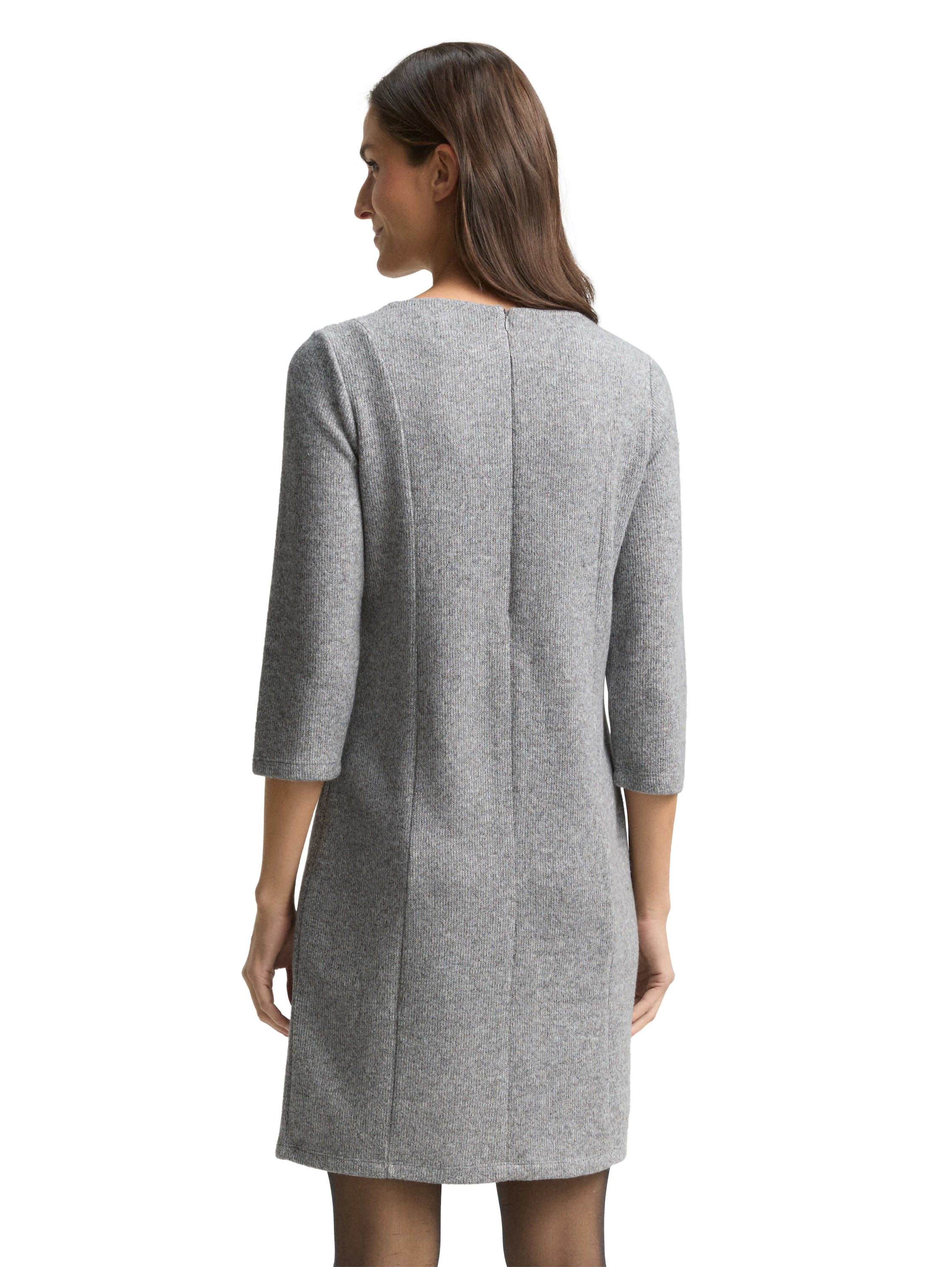 TOM TAILOR Robe en tricot 3/4-Arm, Midi-Länge