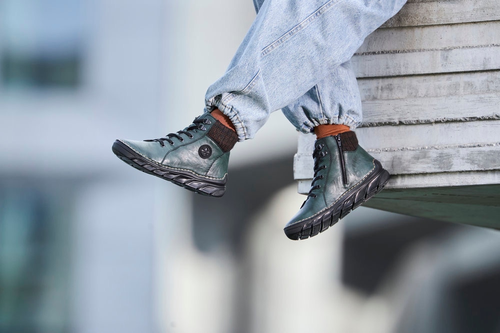 Rieker Winterboots  Schnürboots, Stiefelette mit Innenreissverschluss