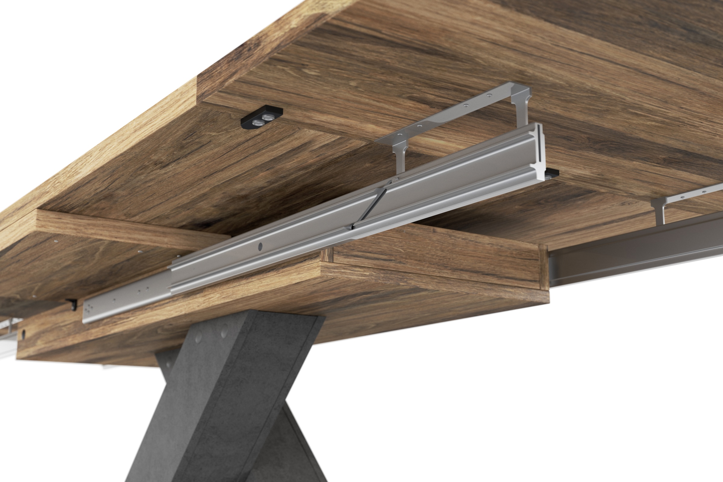 Mäusbacher Esstisch »Komfort Tisch TOPSELLER!« OTTOs Choice,  Mäusbacher Esstisch mit X Gestell und Bodenplatte. Breite 160-260