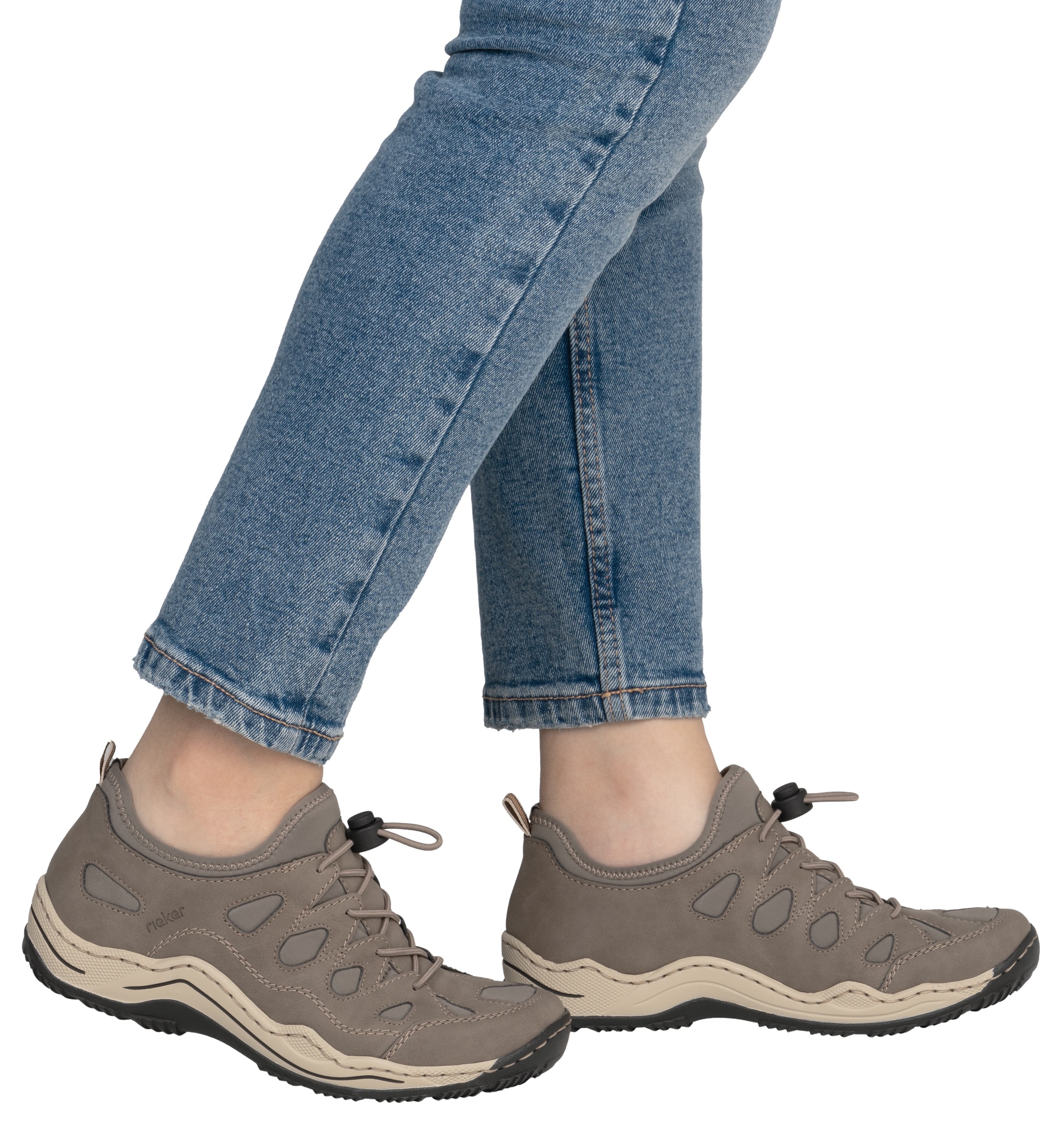 Rieker Baskets slip-on  chaussure de trekking, chaussure de loisirs, mocassin avec semelle intérieure amovible