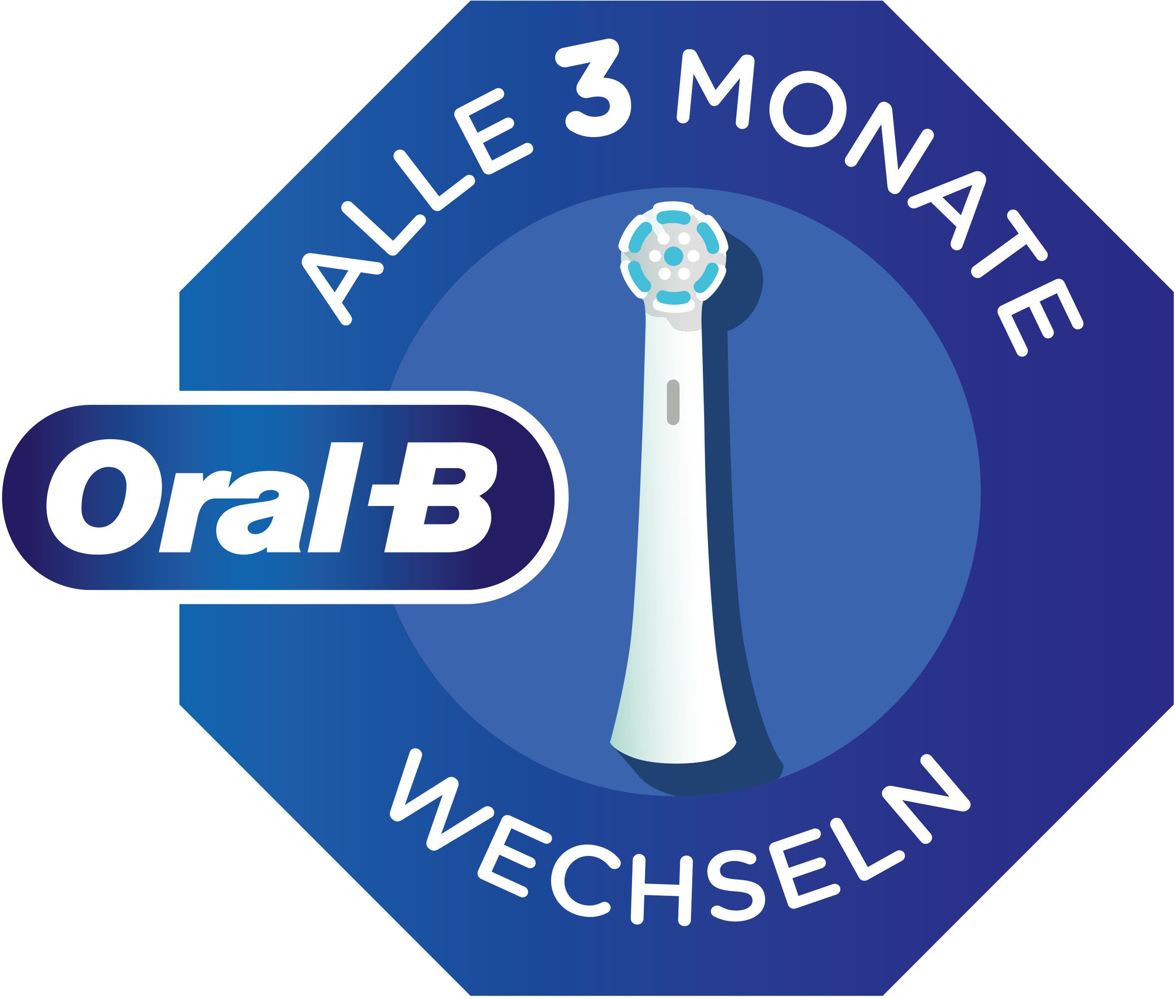 Oral-B Aufsteckbürsten »Pro CrossAction« Zahnreinigung mit innovativen X-förmigen Borsten