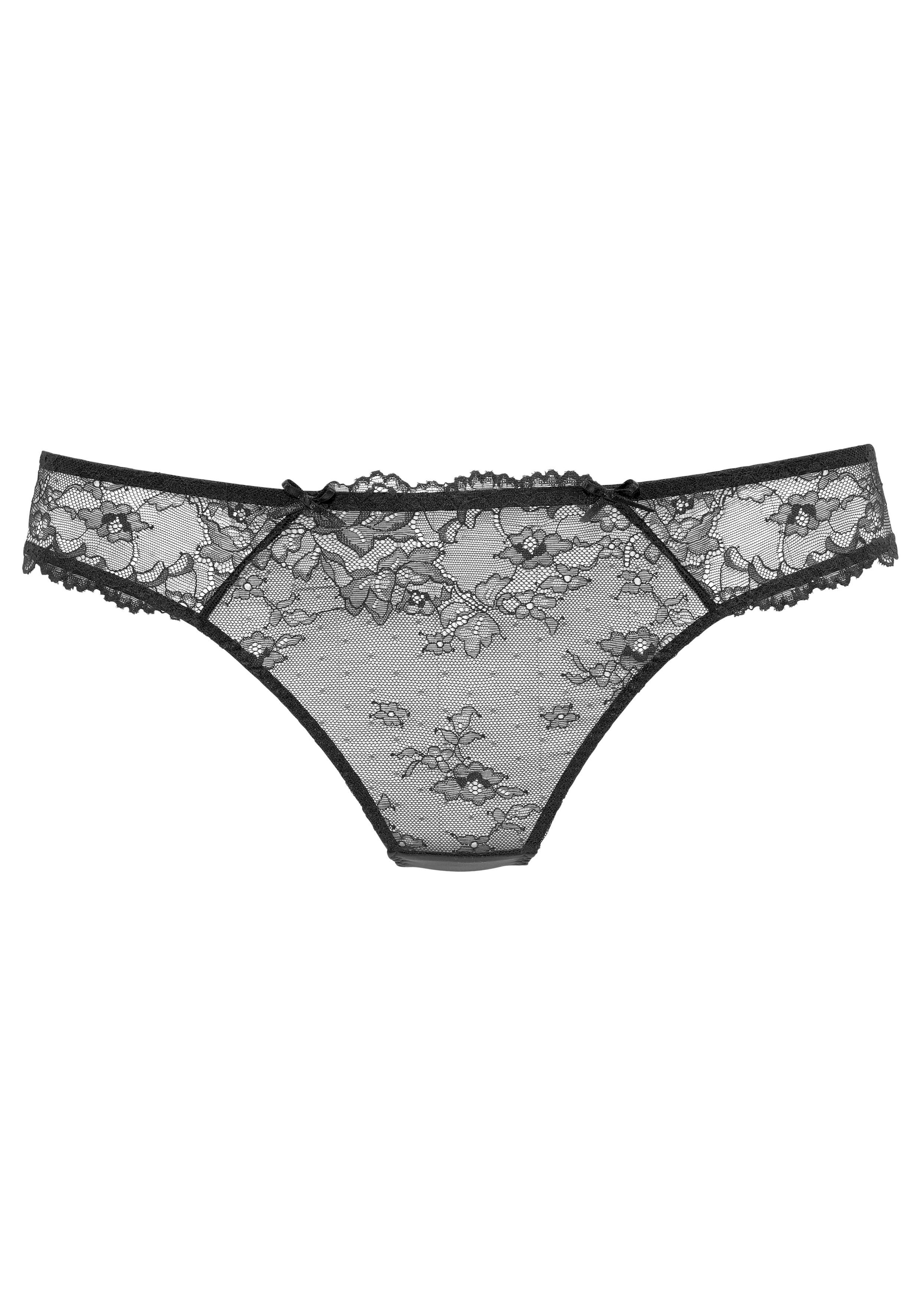 LASCANA Slip , aus floraler Spitze